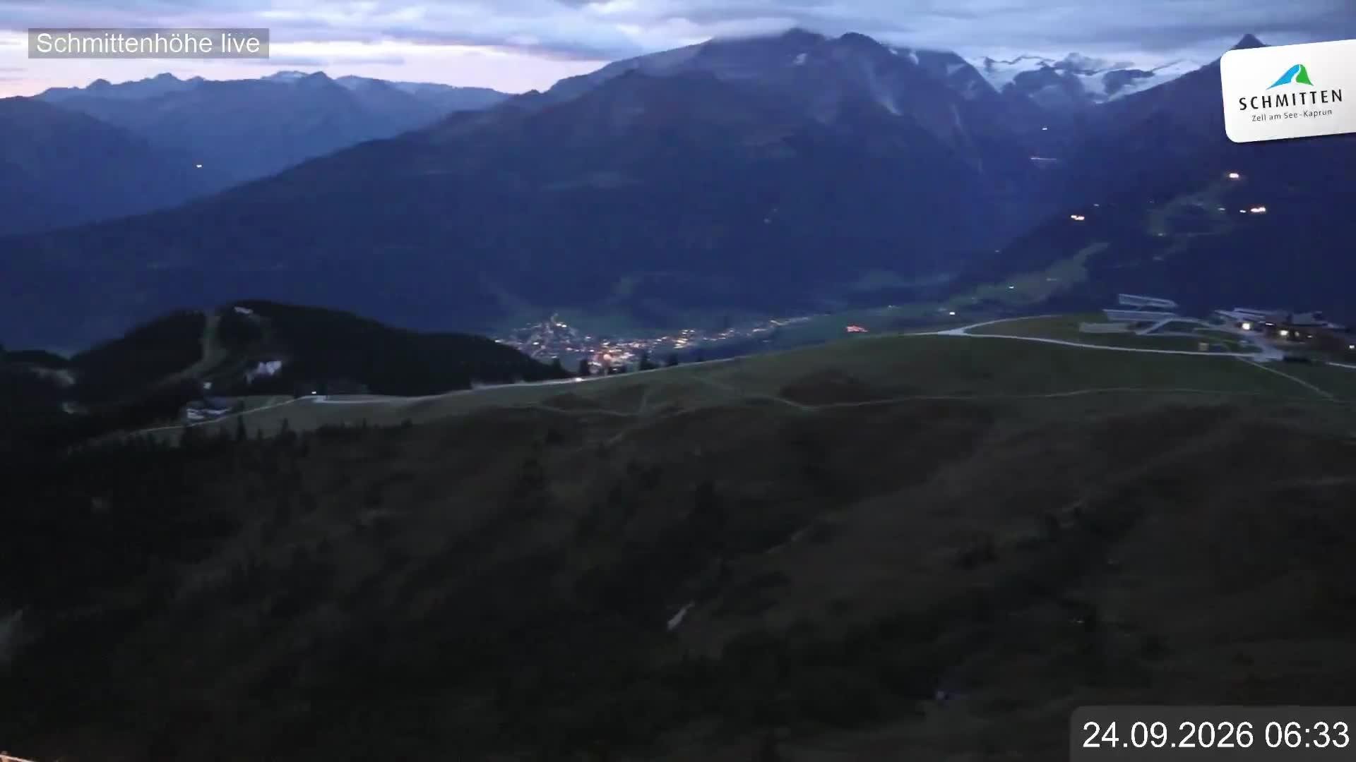 Archiv Foto Webcam Blick vom Gipfel der Schmittenhöhe