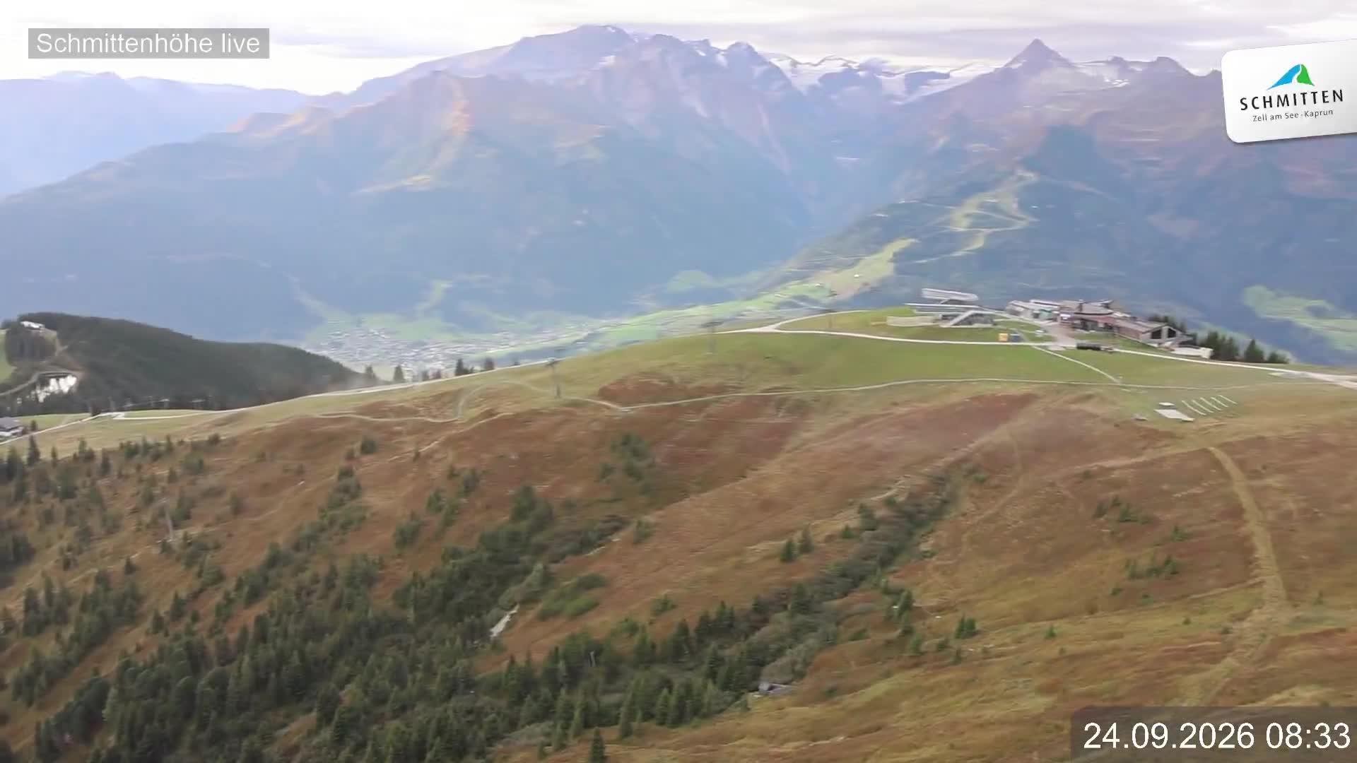 Archiv Foto Webcam Blick vom Gipfel der Schmittenhöhe