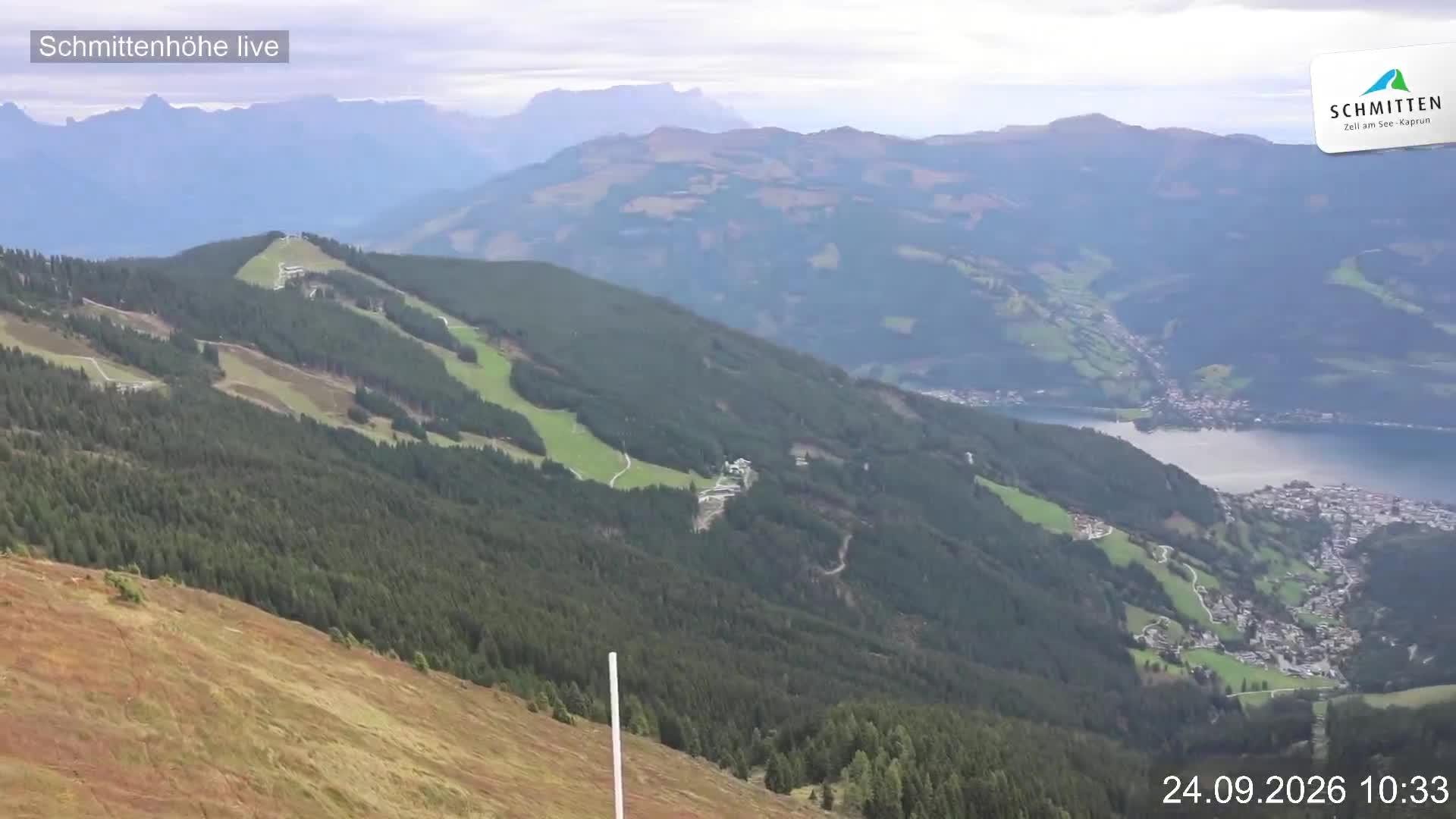 Archiv Foto Webcam Blick vom Gipfel der Schmittenhöhe