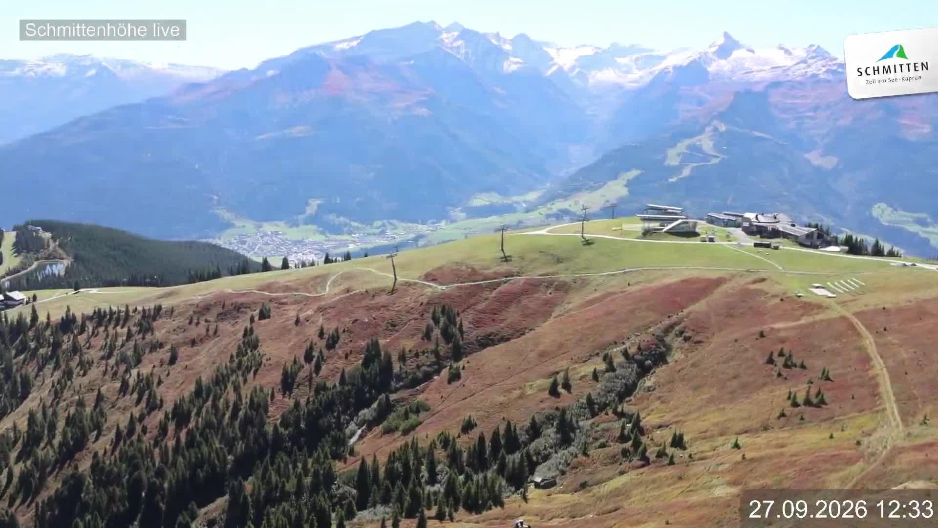 Archiv Foto Webcam Blick vom Gipfel der Schmittenhöhe