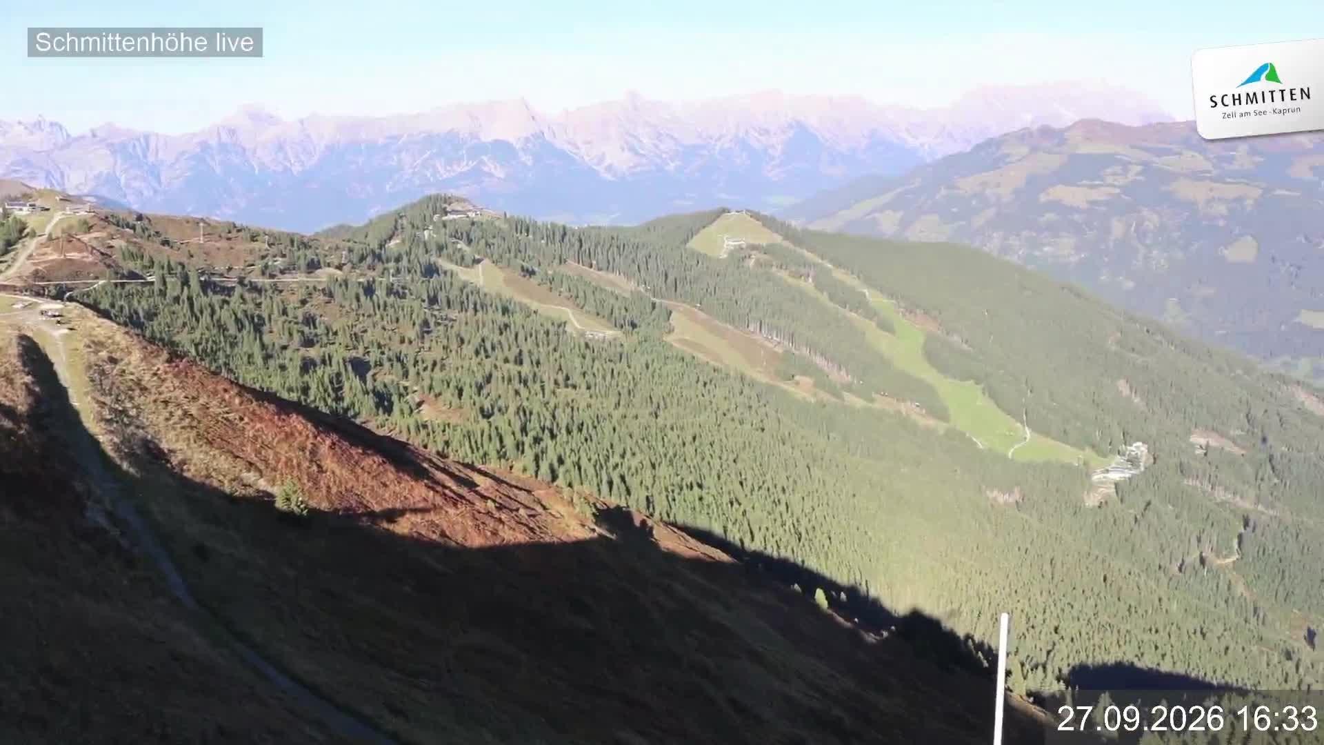 Archiv Foto Webcam Blick vom Gipfel der Schmittenhöhe