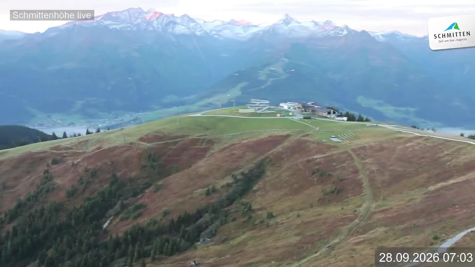 Archiv Foto Webcam Blick vom Gipfel der Schmittenhöhe