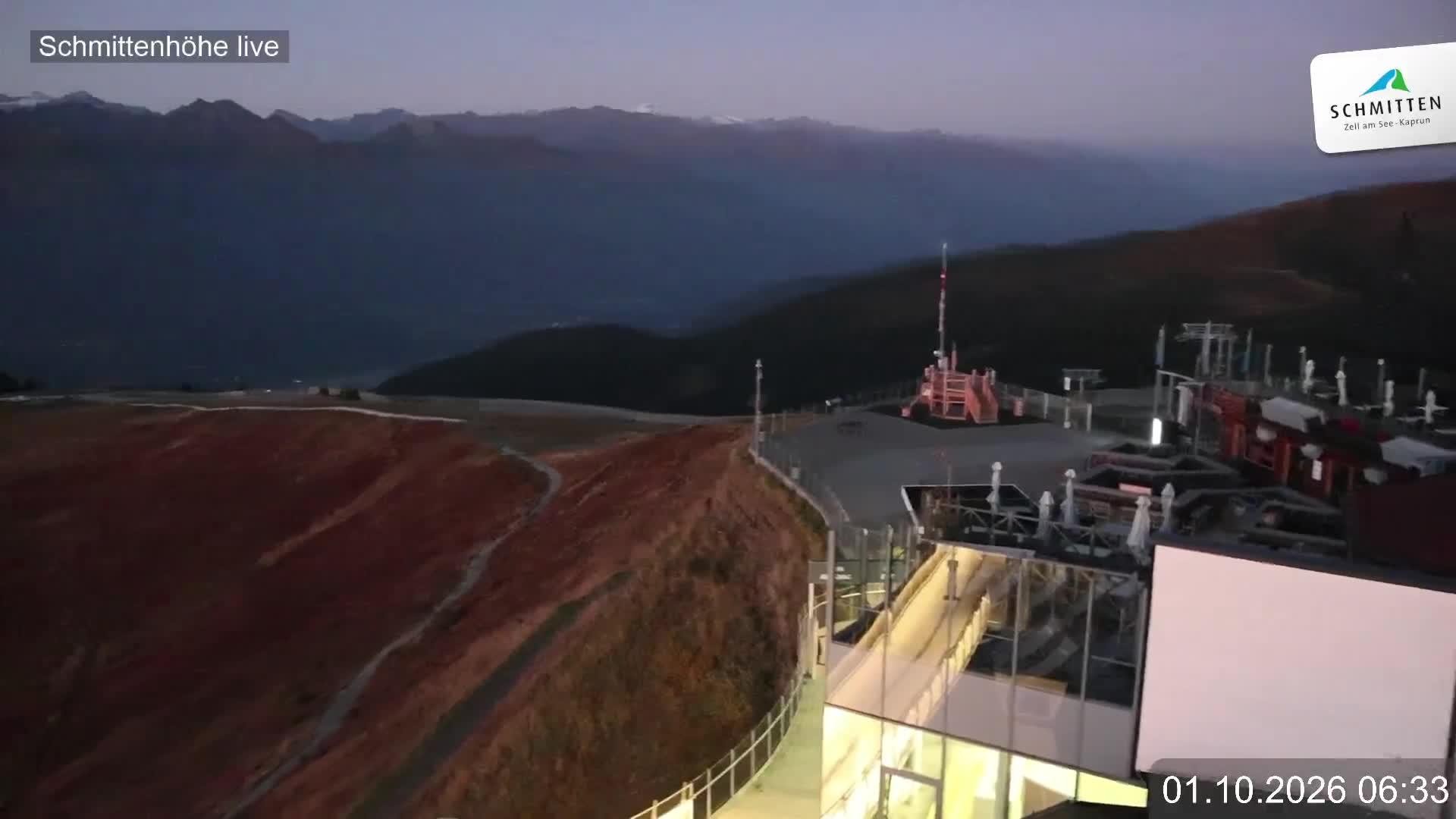 Archiv Foto Webcam Blick vom Gipfel der Schmittenhöhe