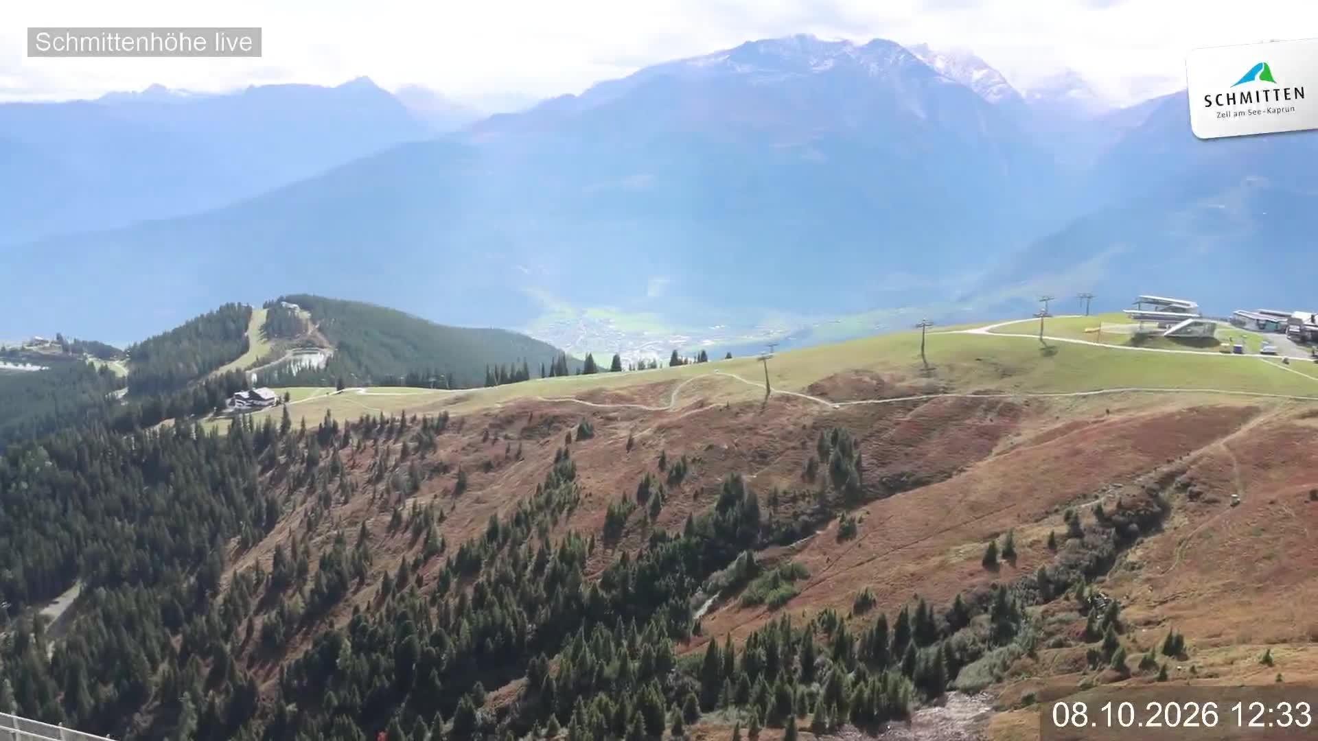 Archiv Foto Webcam Blick vom Gipfel der Schmittenhöhe