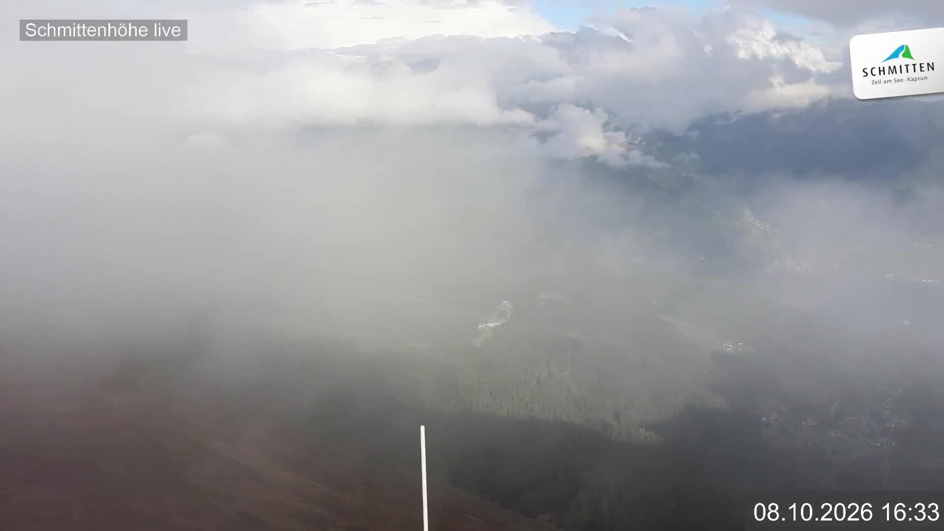 Archiv Foto Webcam Blick vom Gipfel der Schmittenhöhe