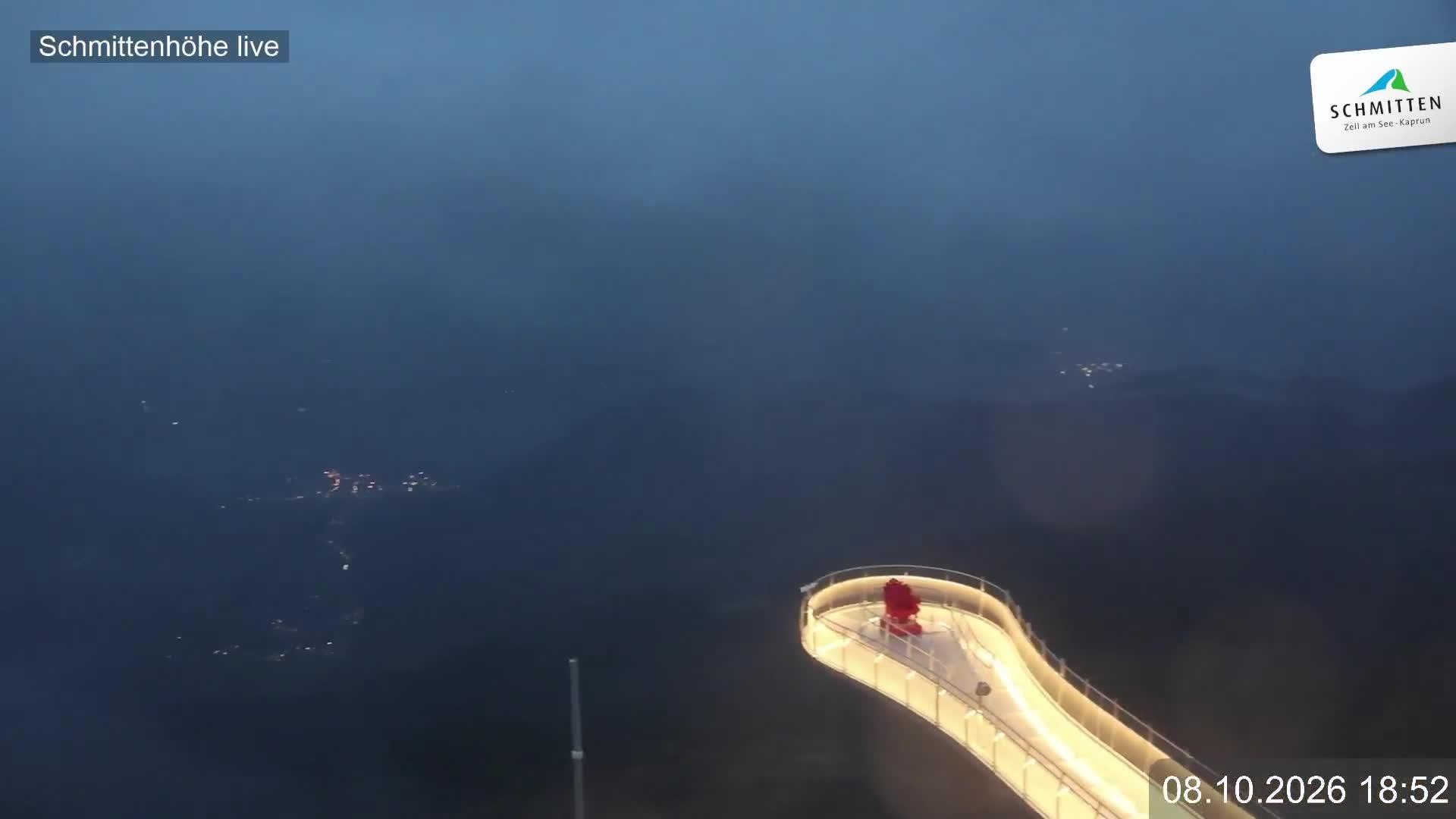 Archiv Foto Webcam Blick vom Gipfel der Schmittenhöhe