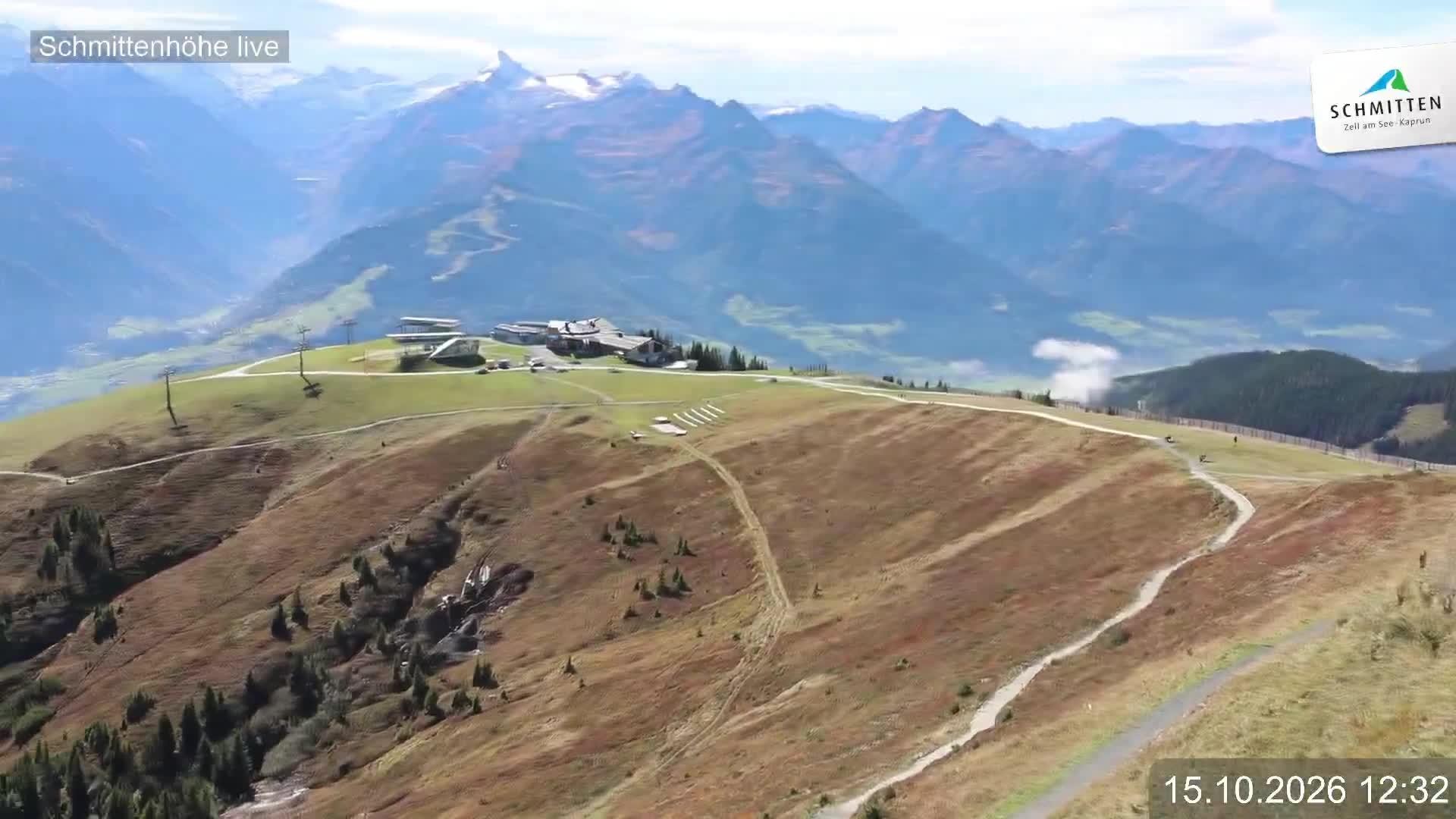 Archiv Foto Webcam Blick vom Gipfel der Schmittenhöhe