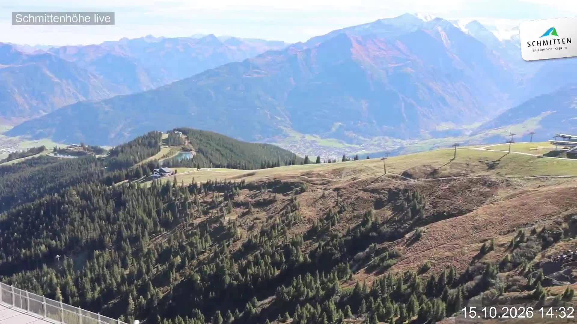 Archiv Foto Webcam Blick vom Gipfel der Schmittenhöhe
