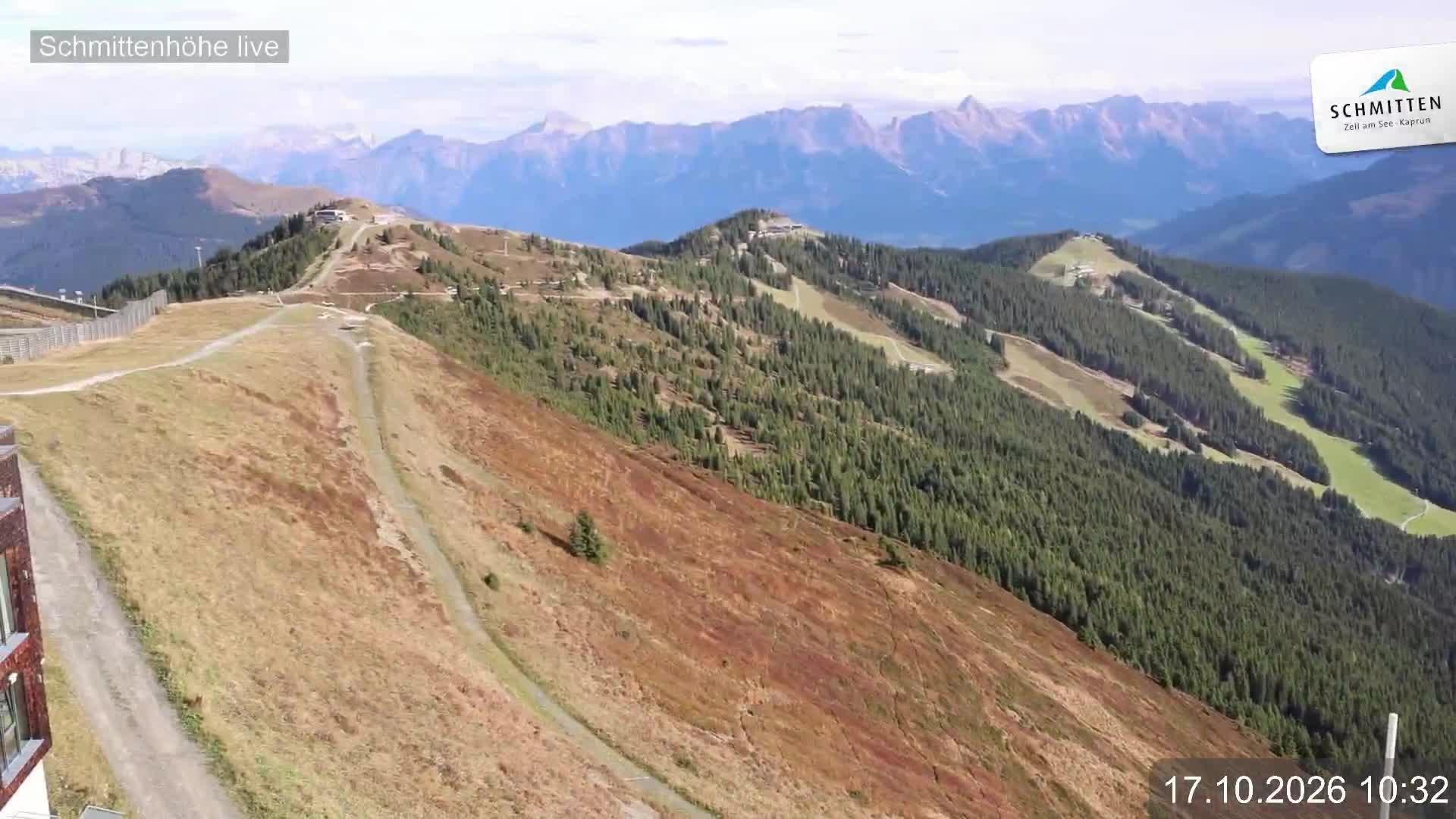 Archiv Foto Webcam Blick vom Gipfel der Schmittenhöhe