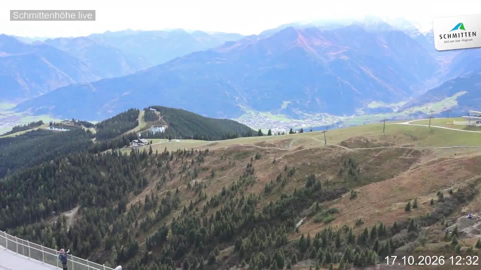 Archiv Foto Webcam Blick vom Gipfel der Schmittenhöhe