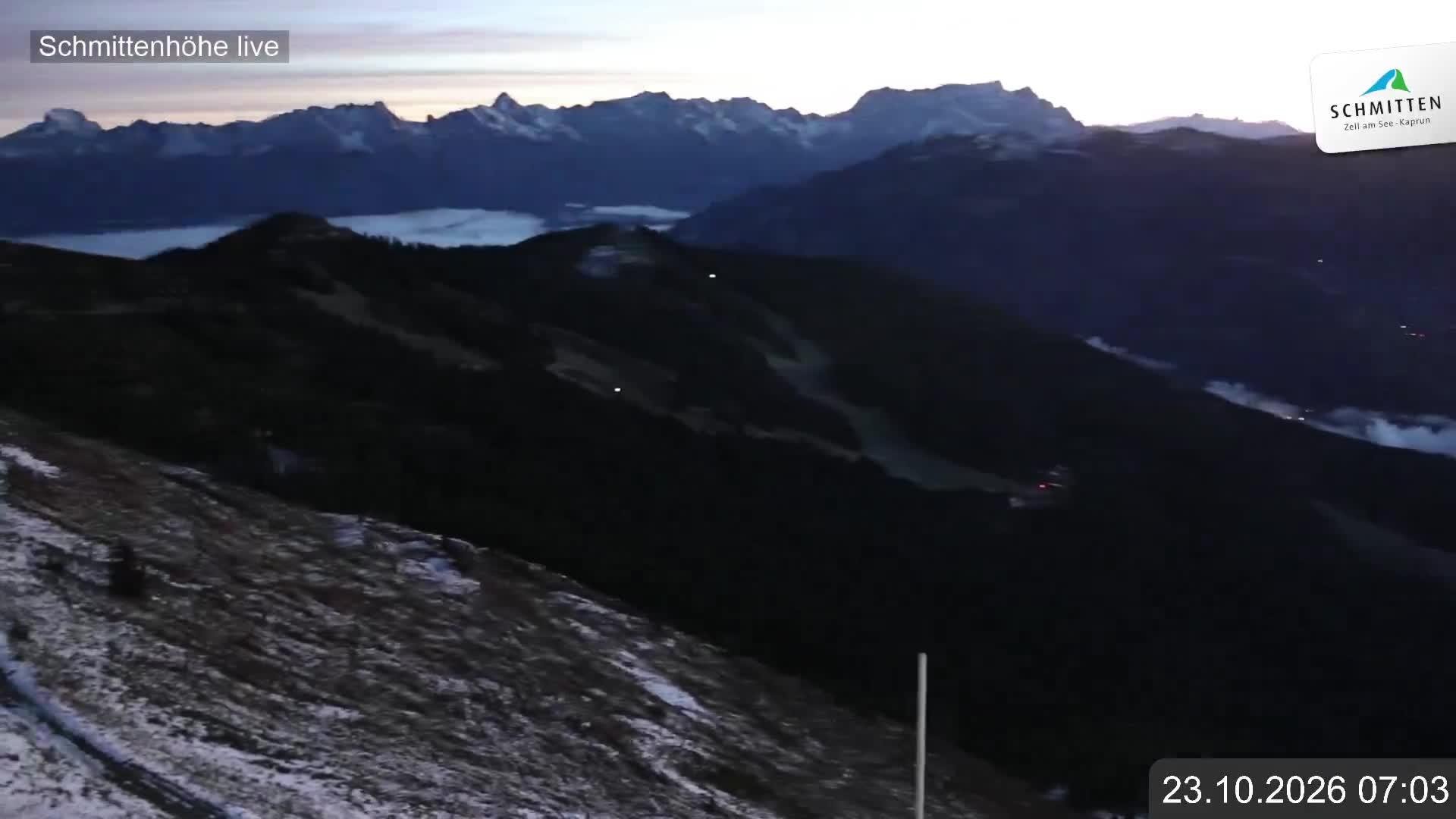 Archiv Foto Webcam Blick vom Gipfel der Schmittenhöhe