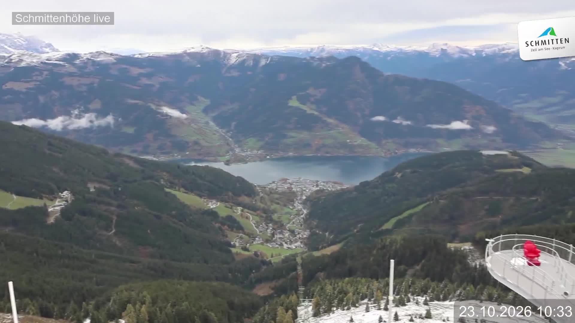 Archiv Foto Webcam Blick vom Gipfel der Schmittenhöhe