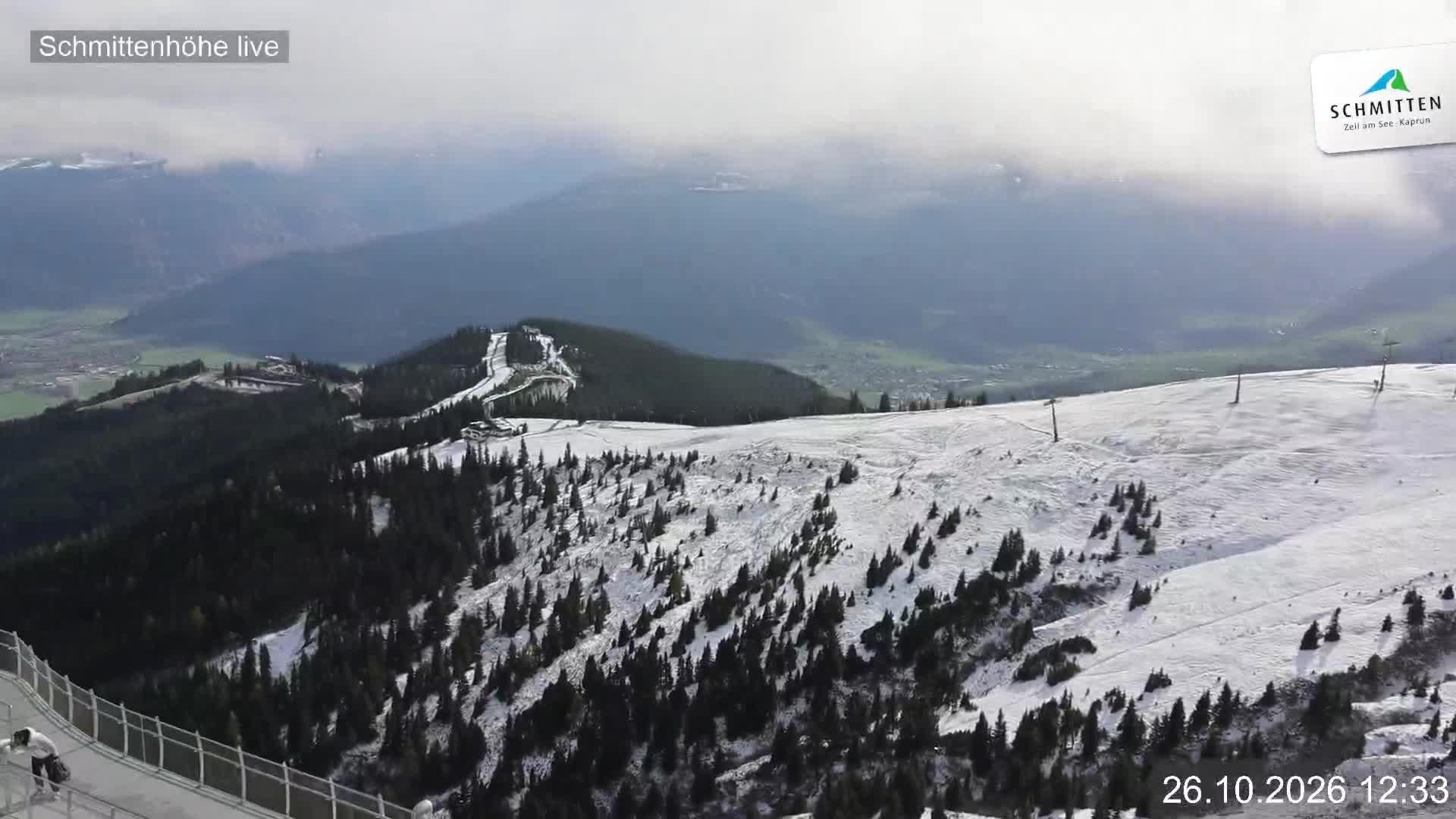 Archiv Foto Webcam Blick vom Gipfel der Schmittenhöhe