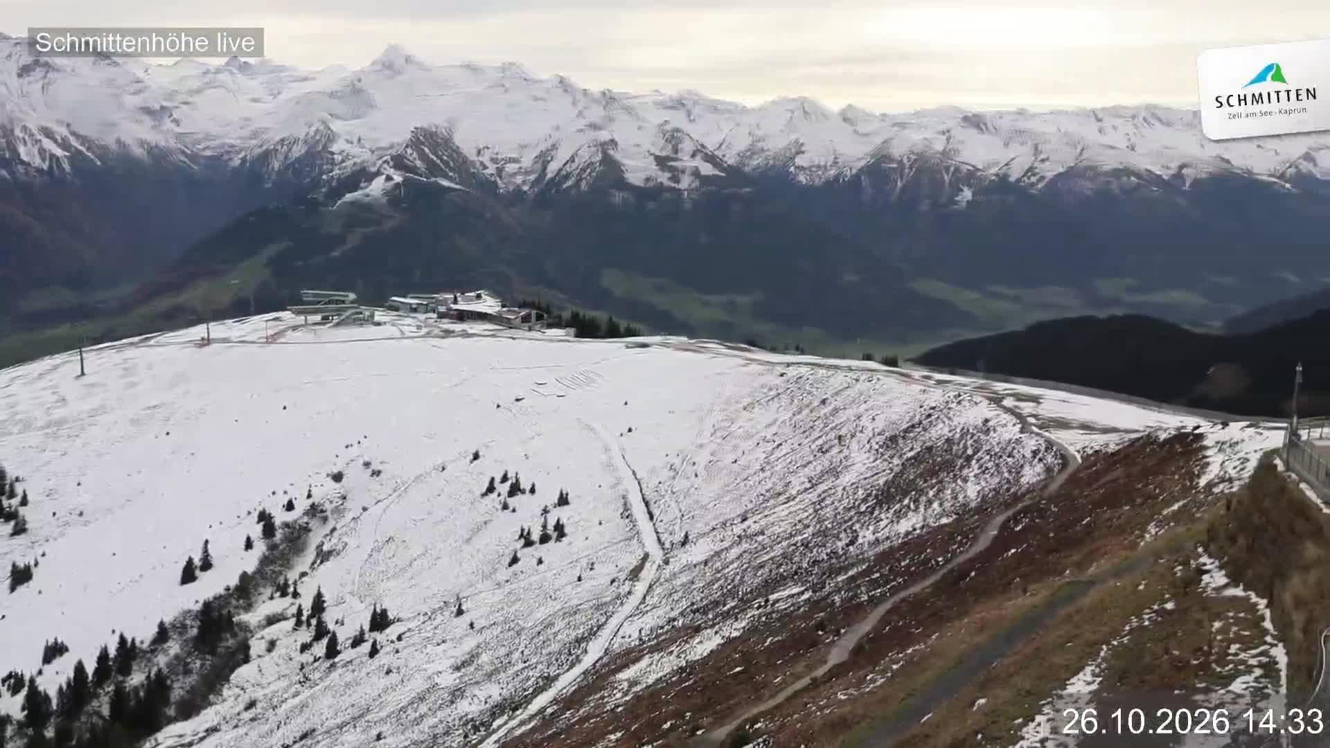 Archiv Foto Webcam Blick vom Gipfel der Schmittenhöhe