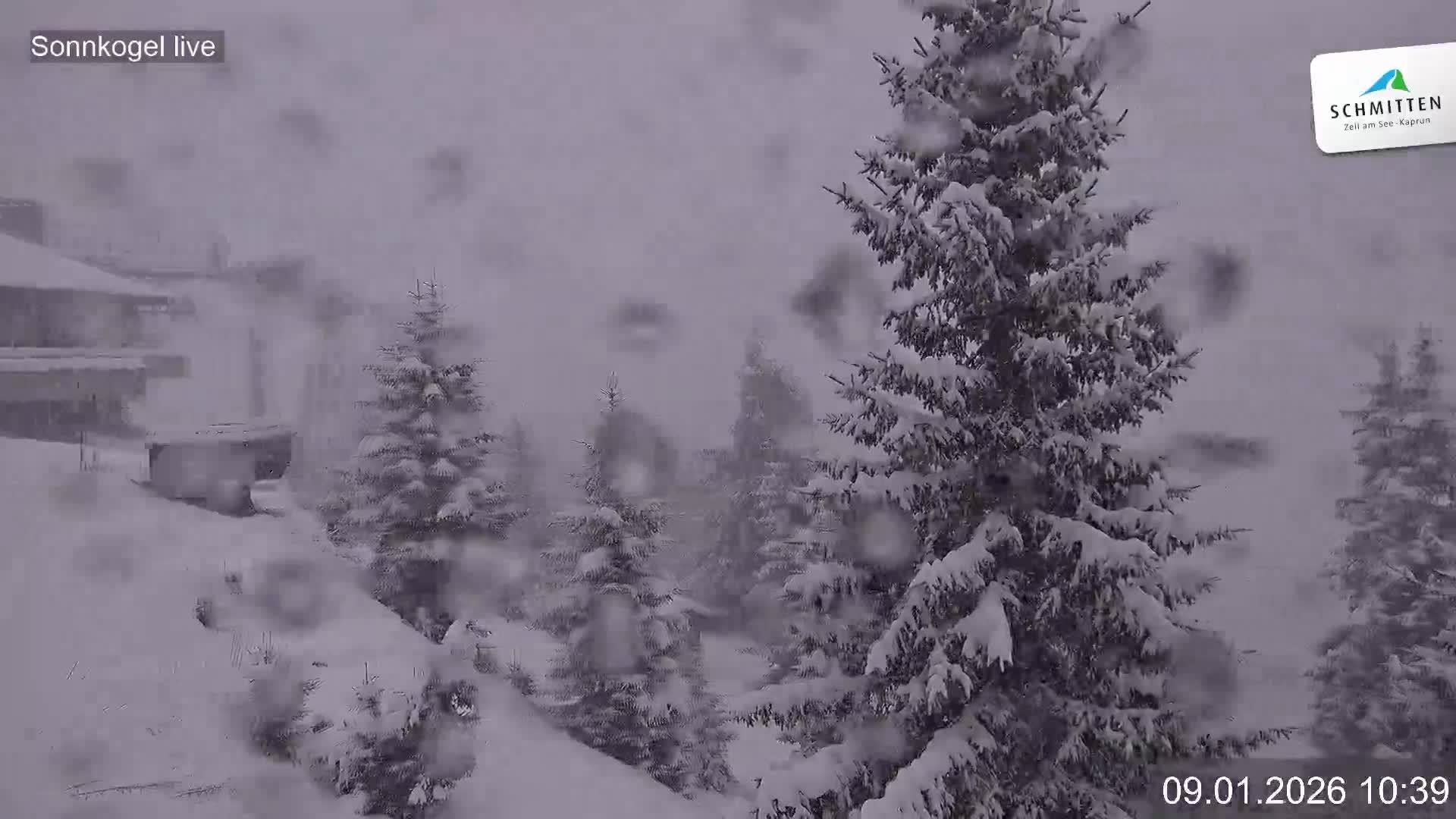 Archiv Foto Webcam Schmitten: Restaurant und Spielplatz Sonnkogel