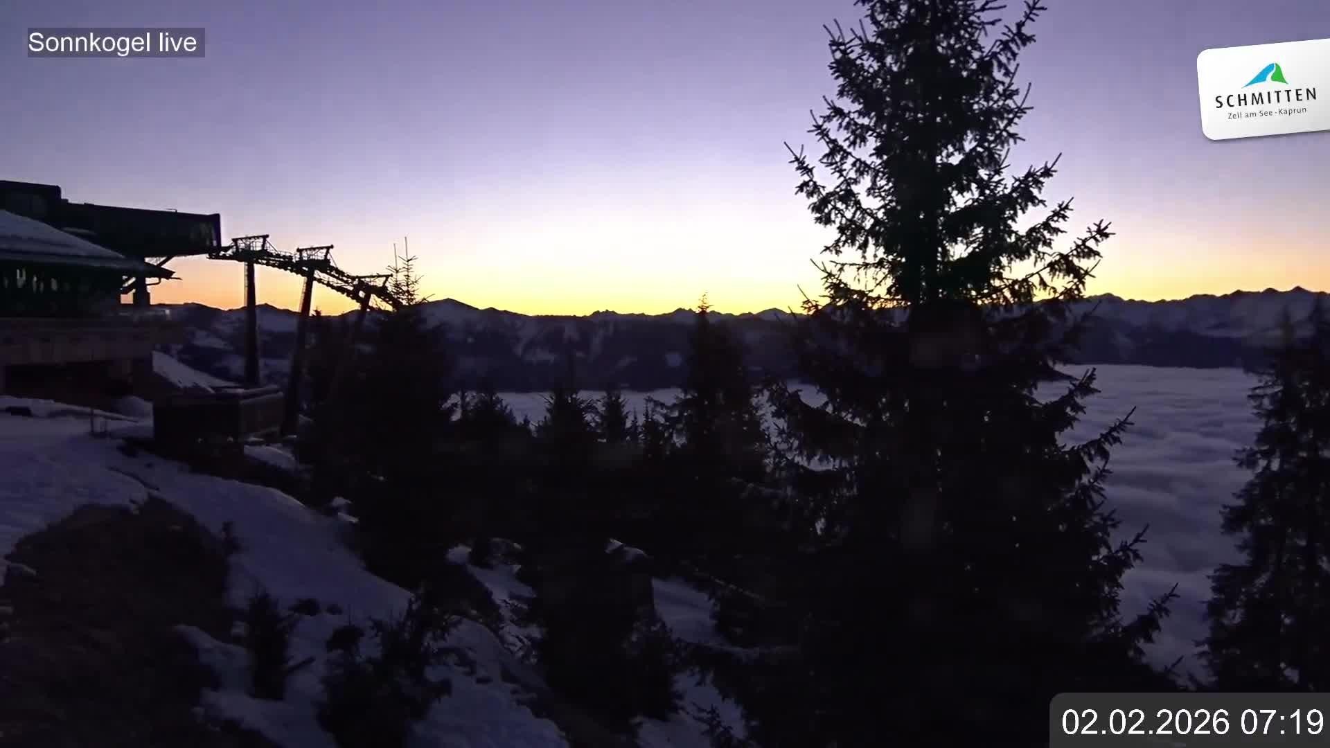 Archiv Foto Webcam Schmitten: Restaurant und Spielplatz Sonnkogel