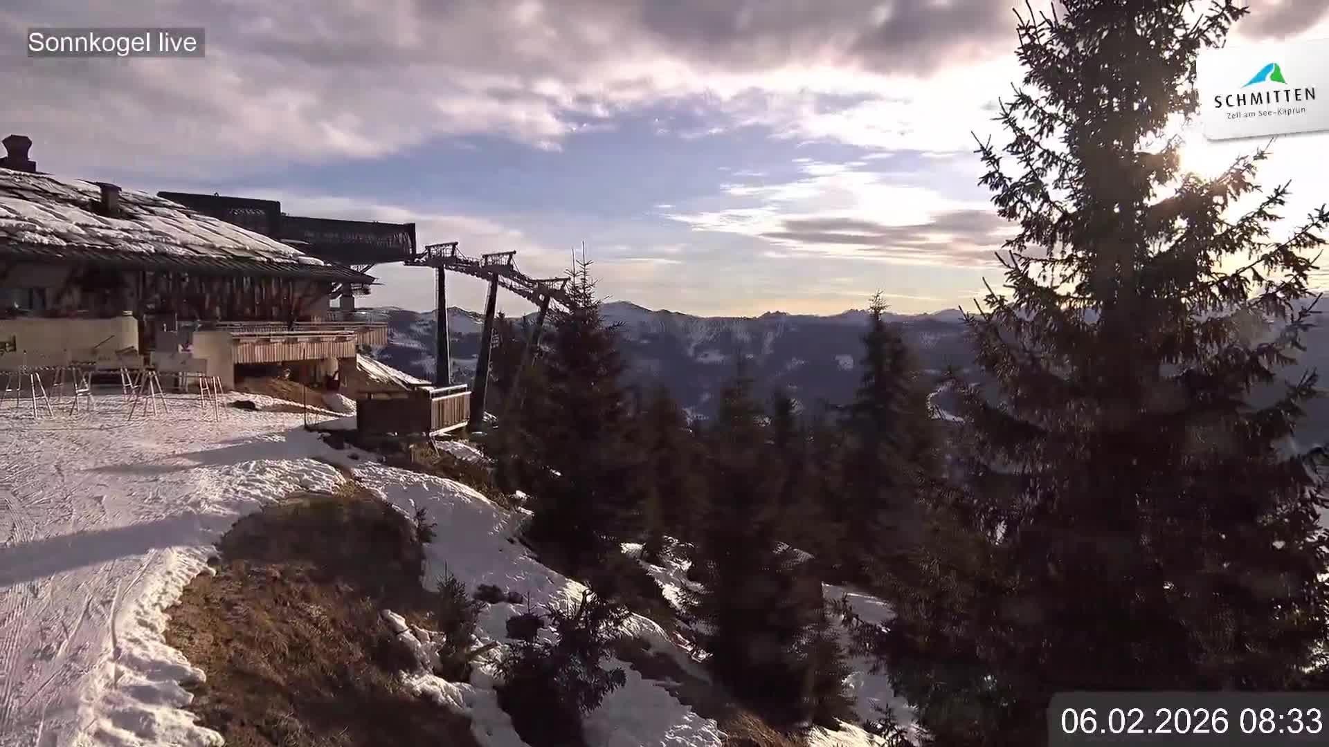 Archiv Foto Webcam Schmitten: Restaurant und Spielplatz Sonnkogel