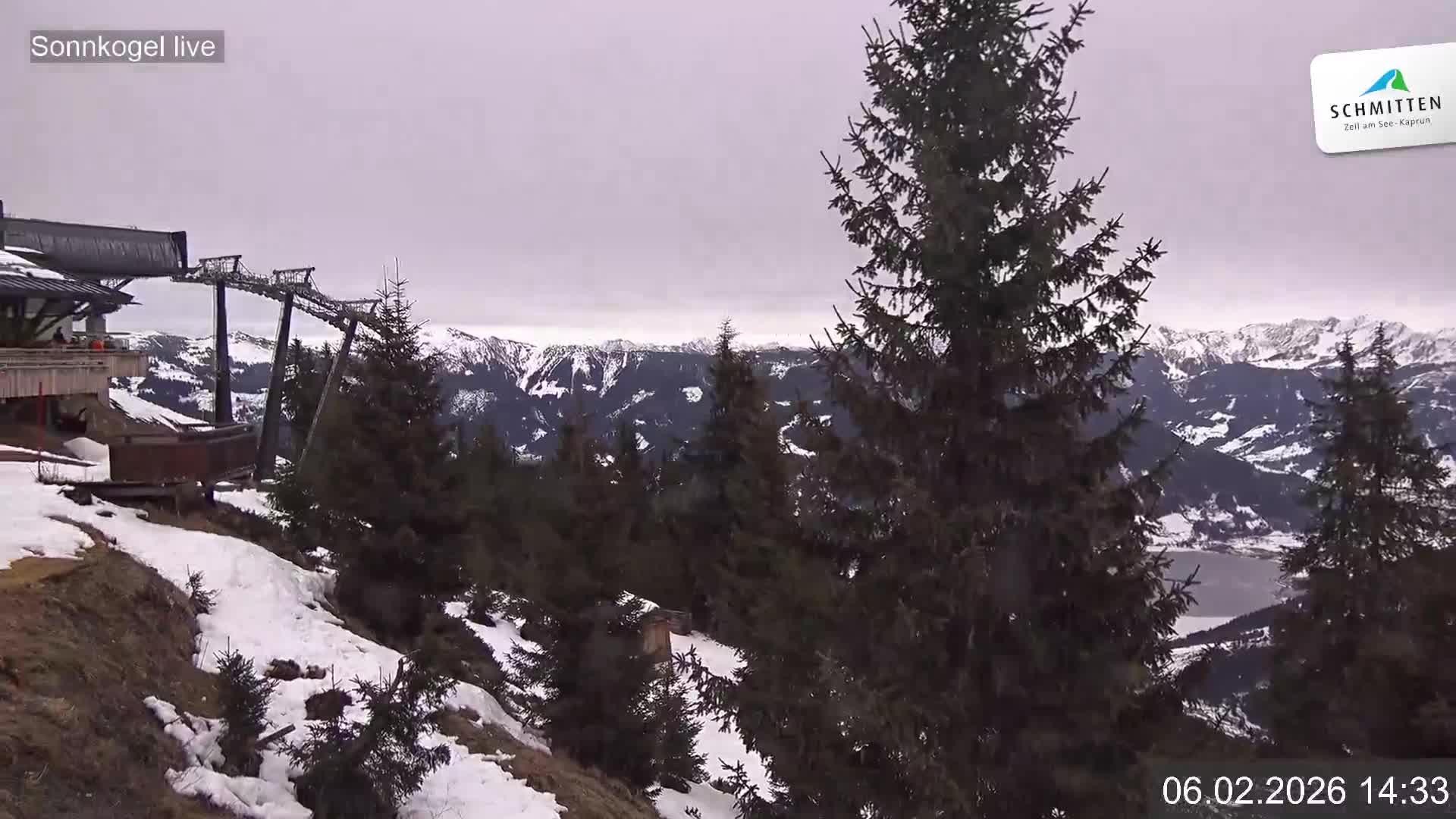 Archiv Foto Webcam Schmitten: Restaurant und Spielplatz Sonnkogel