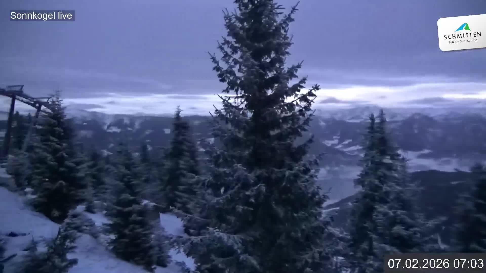 Archiv Foto Webcam Schmitten: Restaurant und Spielplatz Sonnkogel