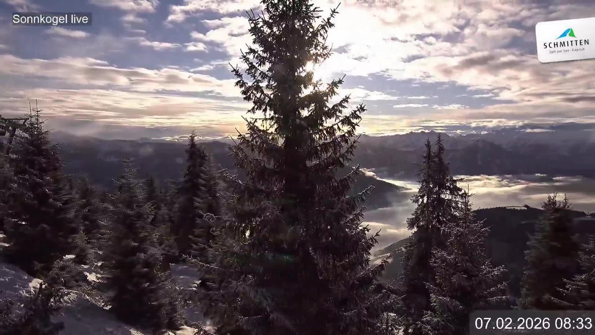 Archiv Foto Webcam Schmitten: Restaurant und Spielplatz Sonnkogel