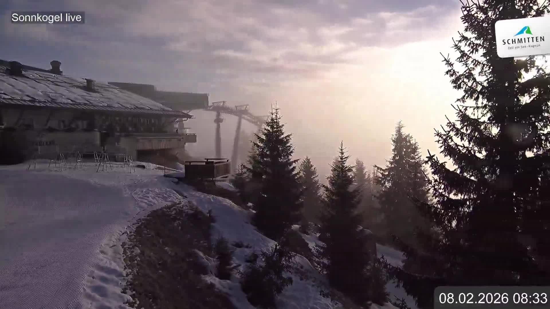 Archiv Foto Webcam Schmitten: Restaurant und Spielplatz Sonnkogel