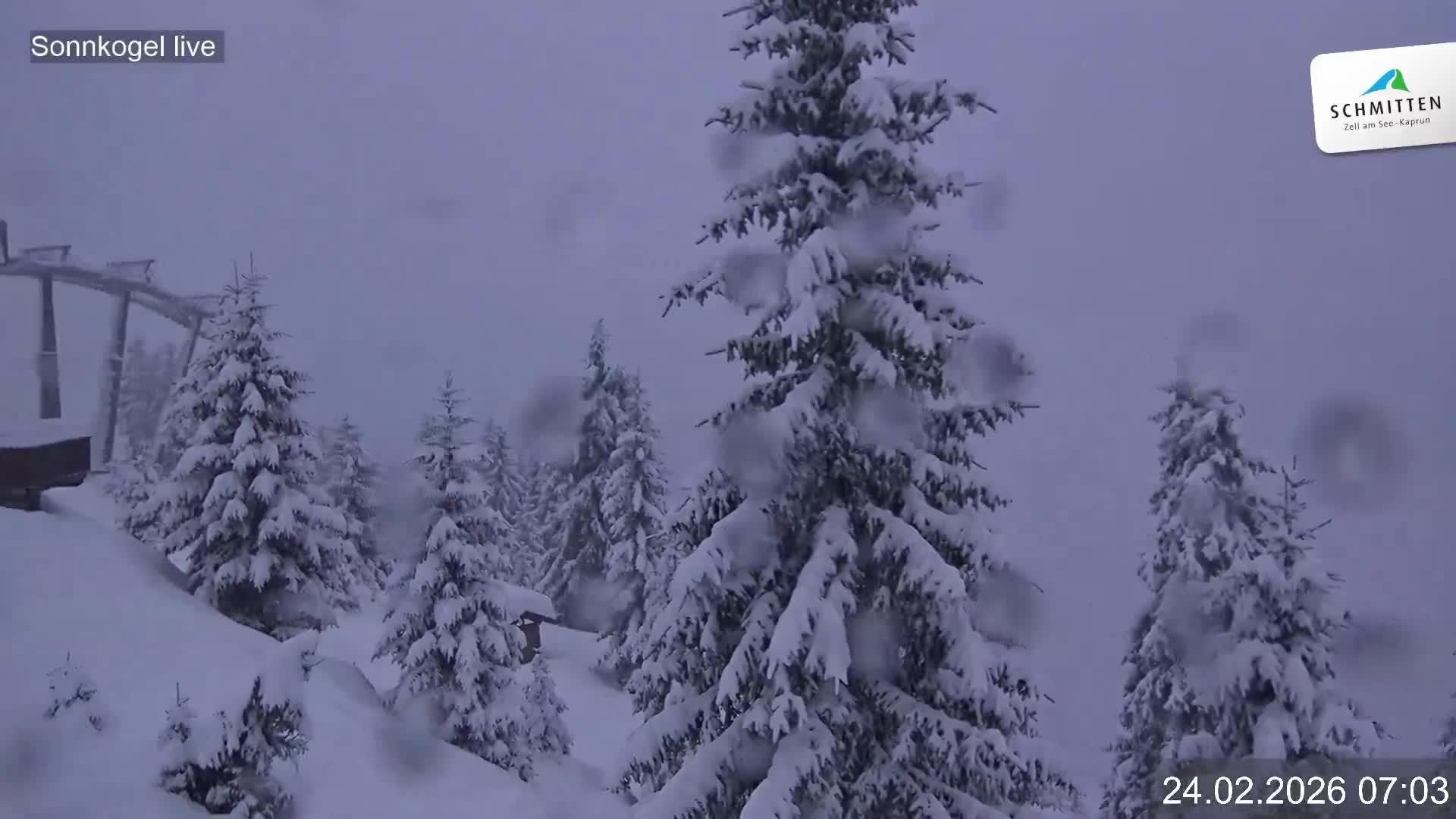 Archiv Foto Webcam Schmitten: Restaurant und Spielplatz Sonnkogel