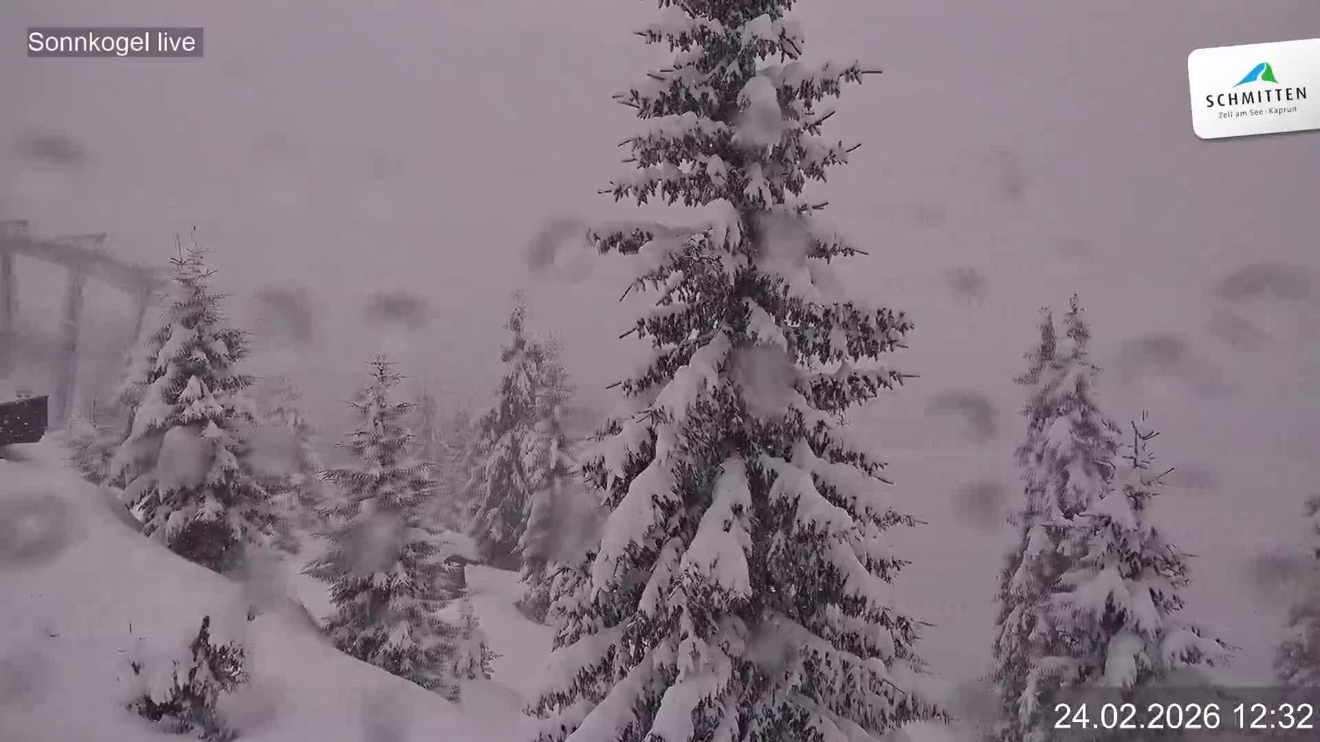 Archiv Foto Webcam Schmitten: Restaurant und Spielplatz Sonnkogel