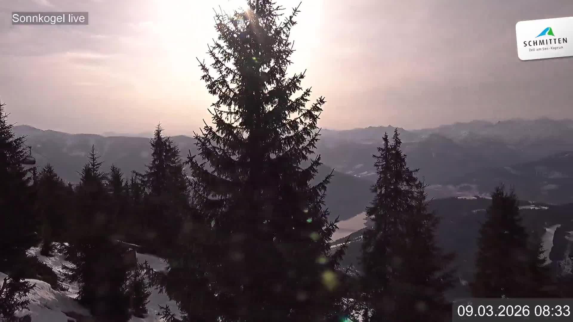 Archiv Foto Webcam Schmitten: Restaurant und Spielplatz Sonnkogel