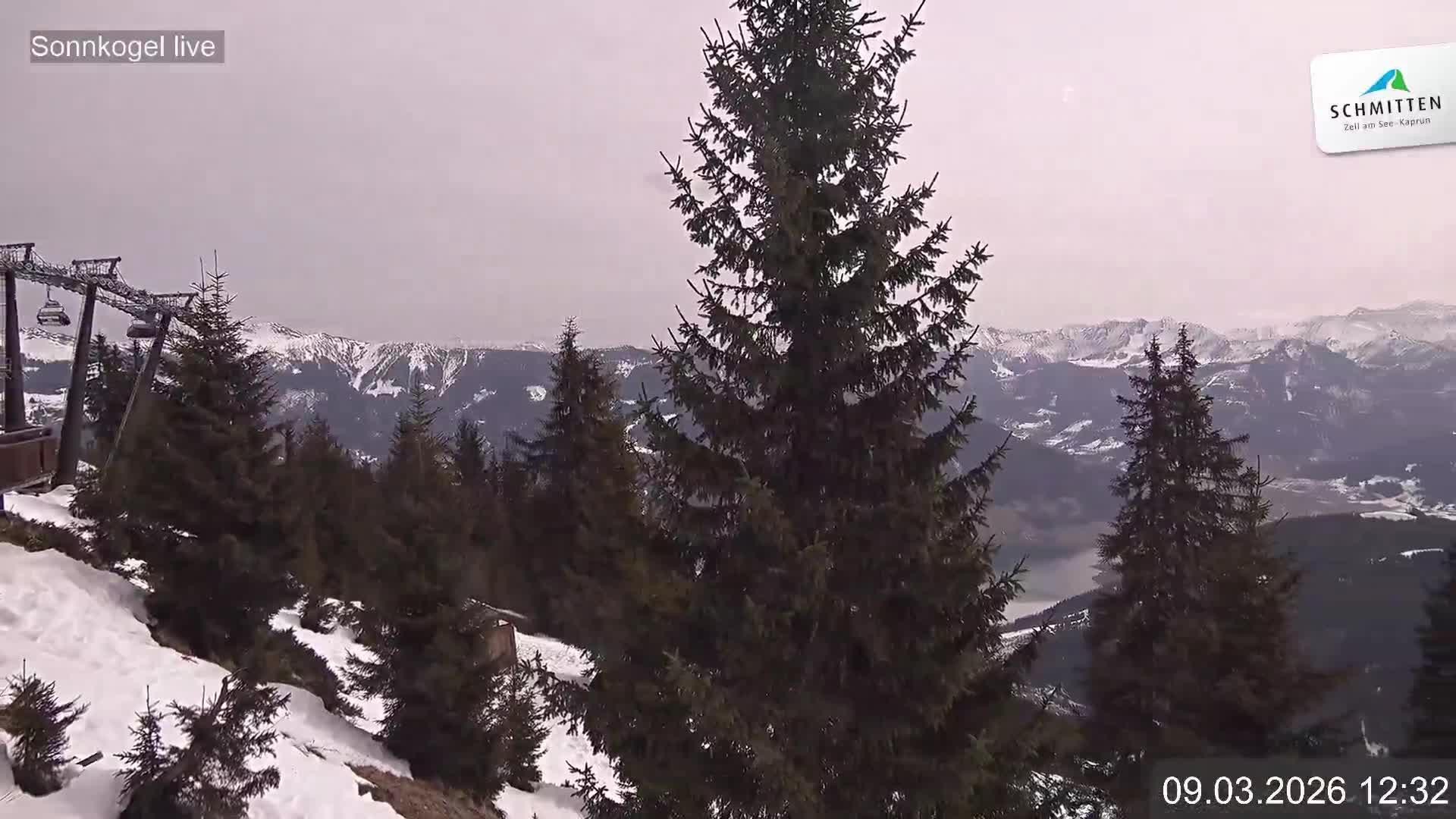 Archiv Foto Webcam Schmitten: Restaurant und Spielplatz Sonnkogel