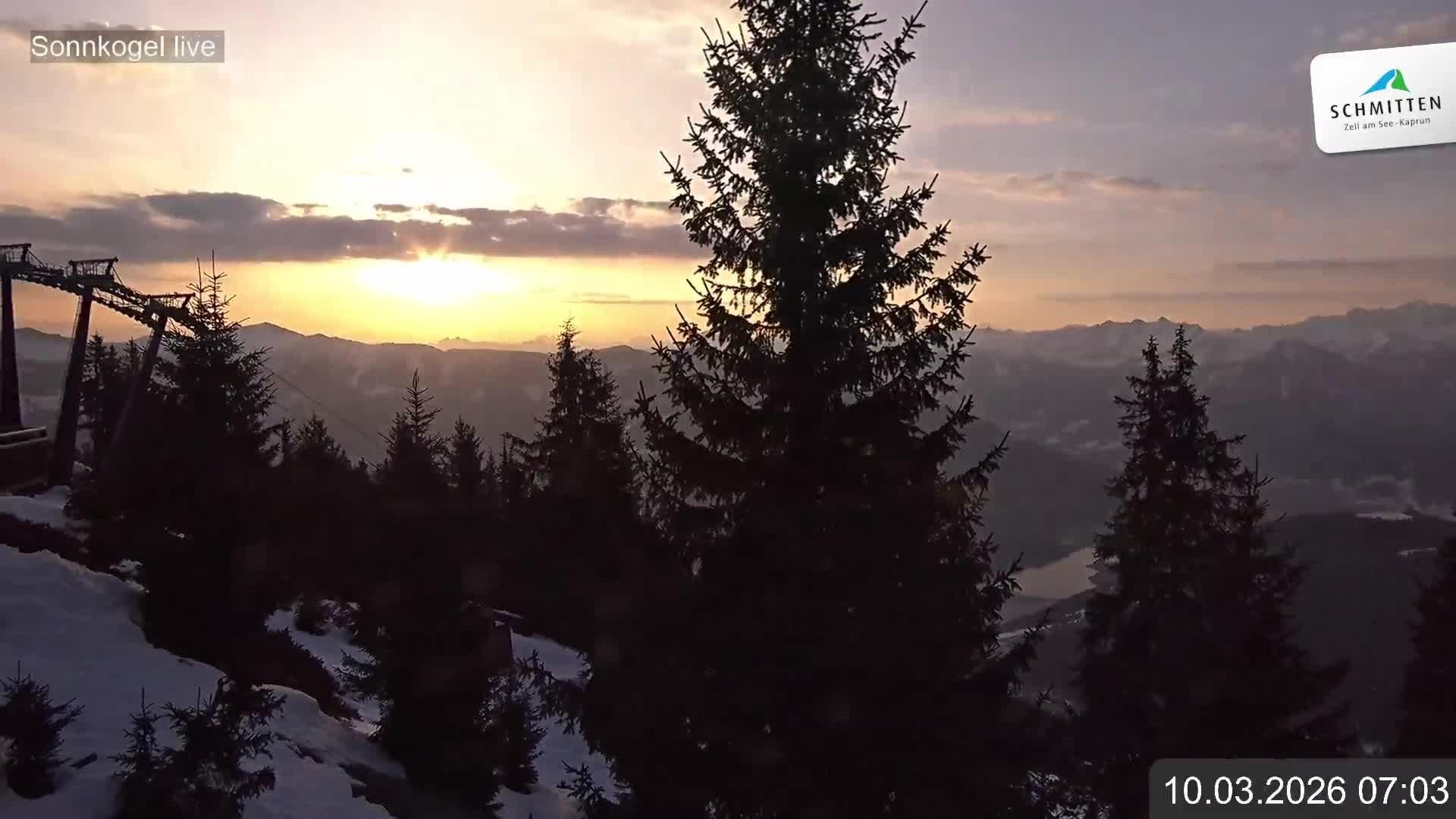 Archiv Foto Webcam Schmitten: Restaurant und Spielplatz Sonnkogel