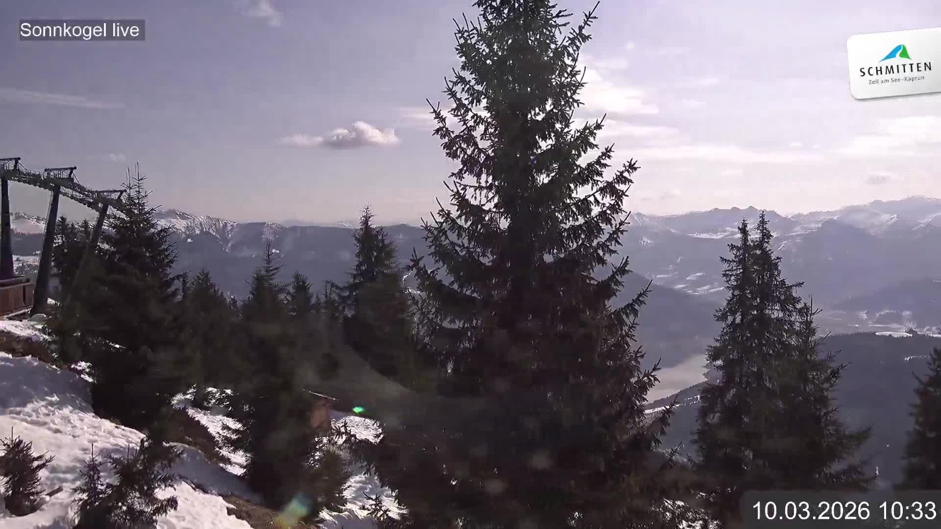 Archiv Foto Webcam Schmitten: Restaurant und Spielplatz Sonnkogel