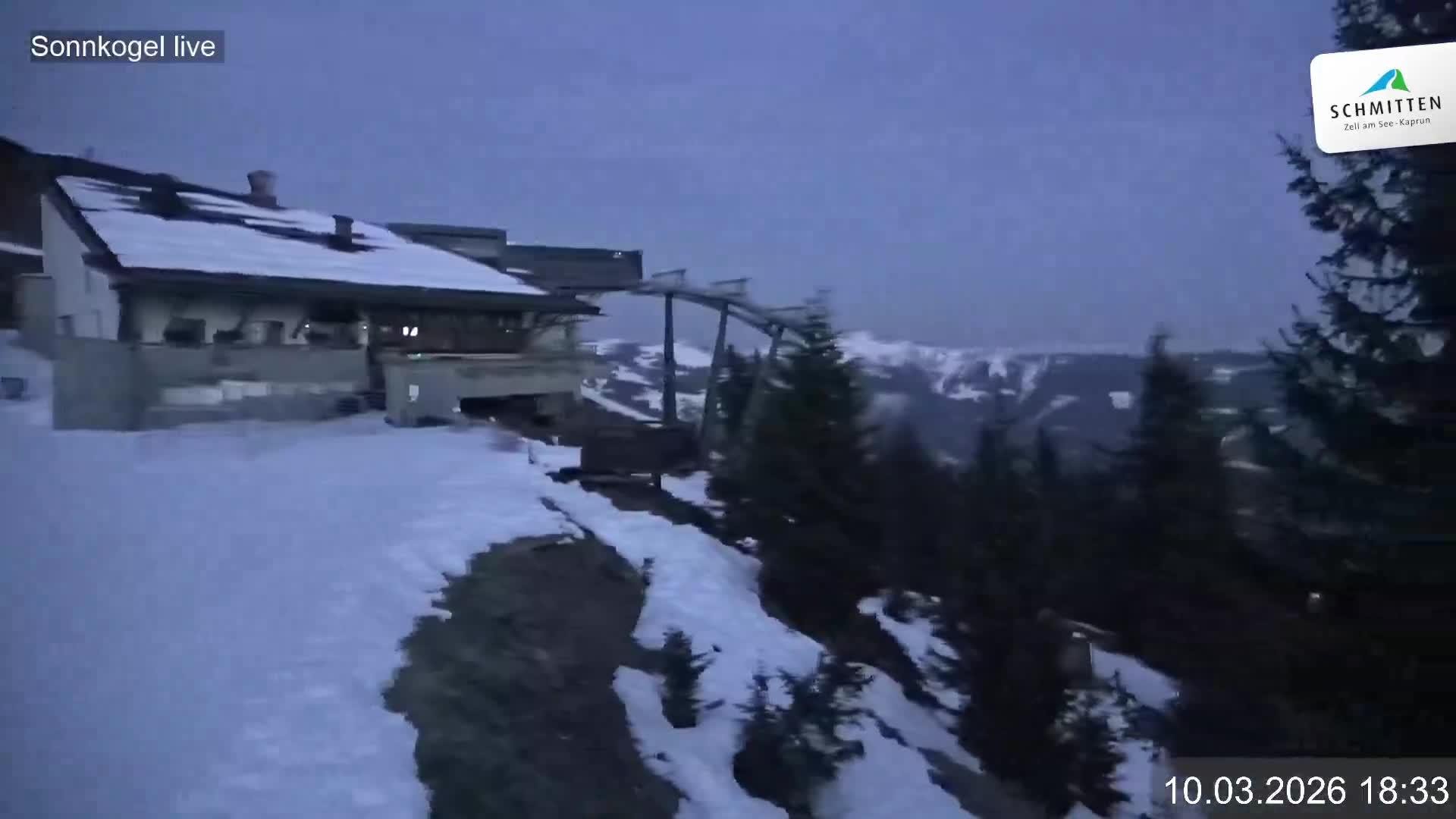 Archiv Foto Webcam Schmitten: Restaurant und Spielplatz Sonnkogel