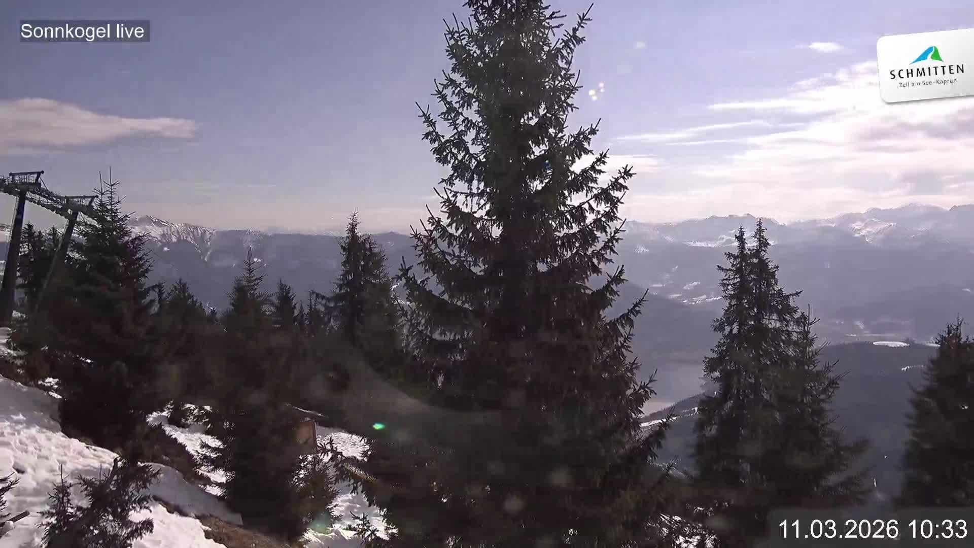 Archiv Foto Webcam Schmitten: Restaurant und Spielplatz Sonnkogel