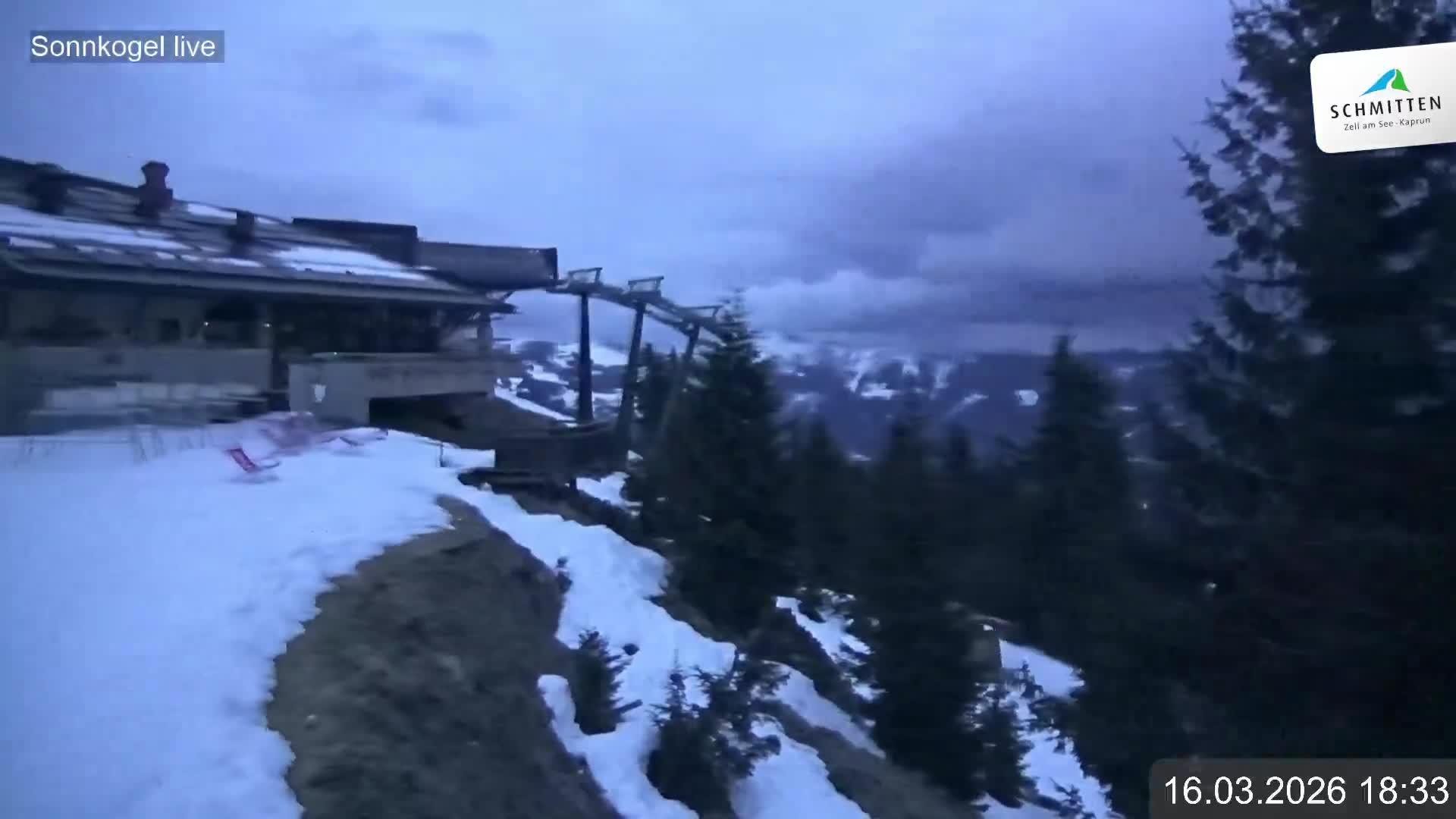 Archiv Foto Webcam Schmitten: Restaurant und Spielplatz Sonnkogel