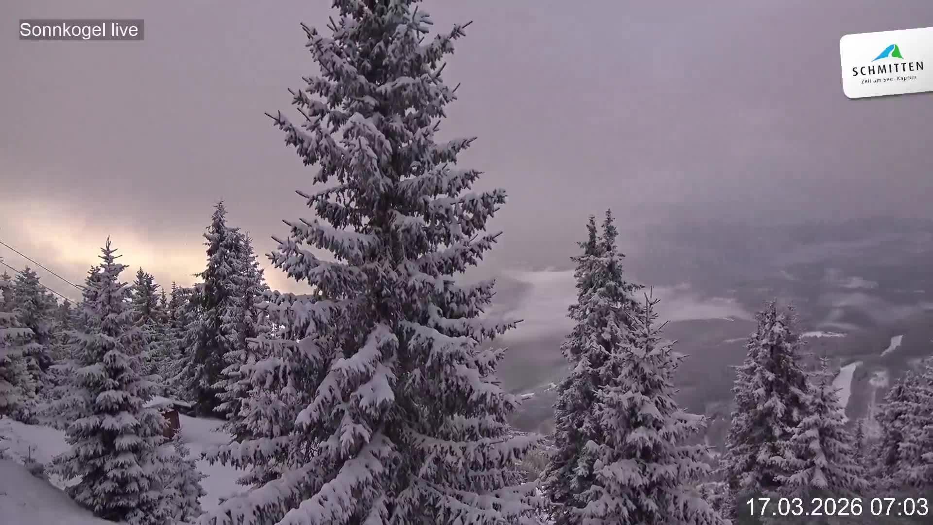 Archiv Foto Webcam Schmitten: Restaurant und Spielplatz Sonnkogel