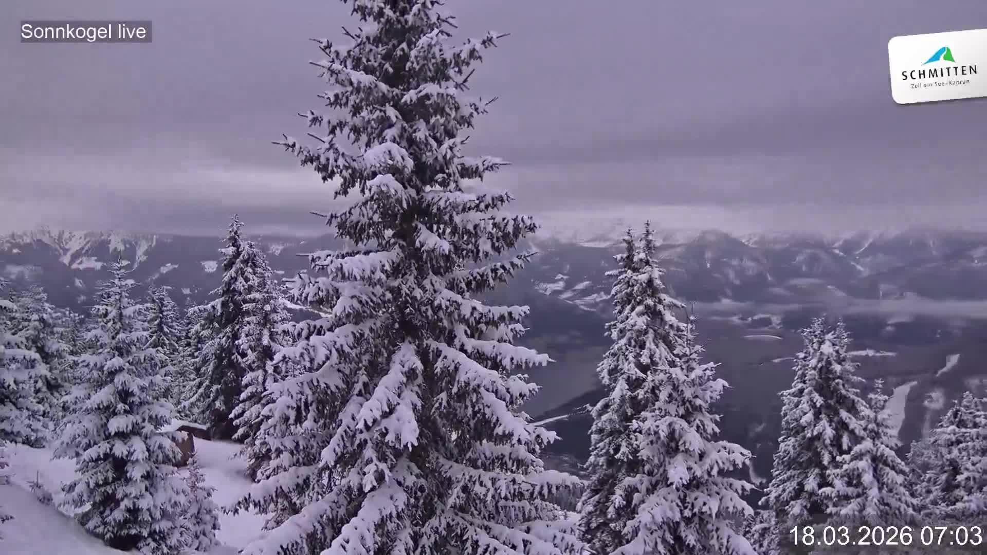 Archiv Foto Webcam Schmitten: Restaurant und Spielplatz Sonnkogel