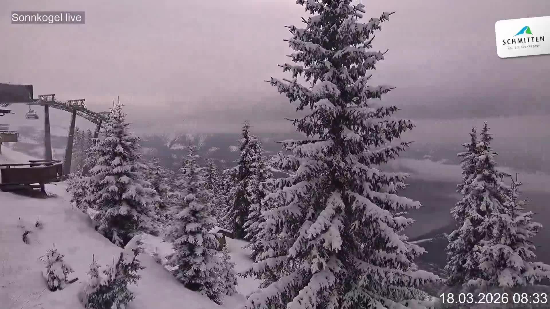 Archiv Foto Webcam Schmitten: Restaurant und Spielplatz Sonnkogel