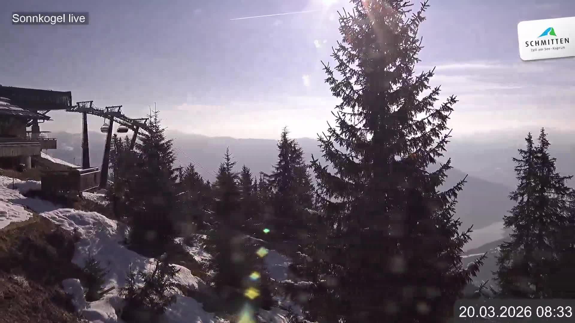 Archiv Foto Webcam Schmitten: Restaurant und Spielplatz Sonnkogel