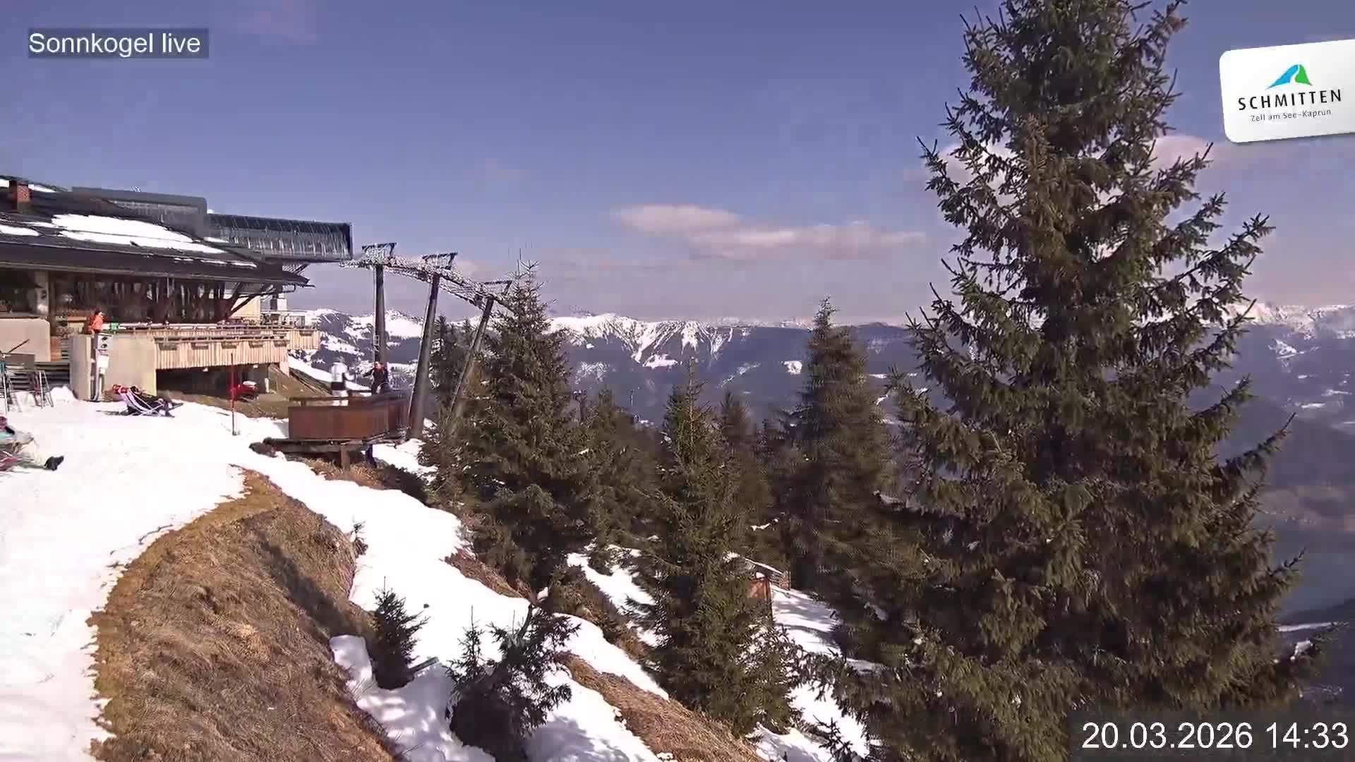 Archiv Foto Webcam Schmitten: Restaurant und Spielplatz Sonnkogel