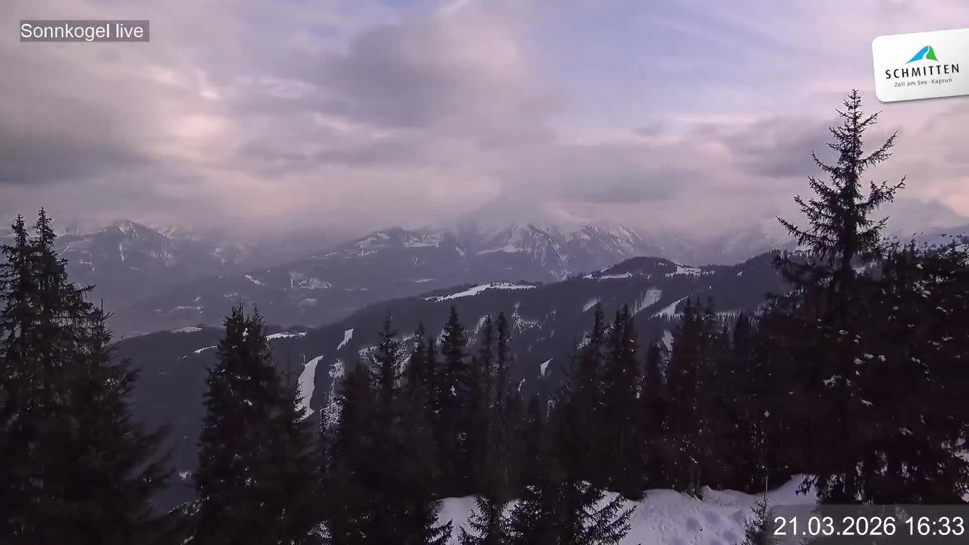 Archiv Foto Webcam Schmitten: Restaurant und Spielplatz Sonnkogel