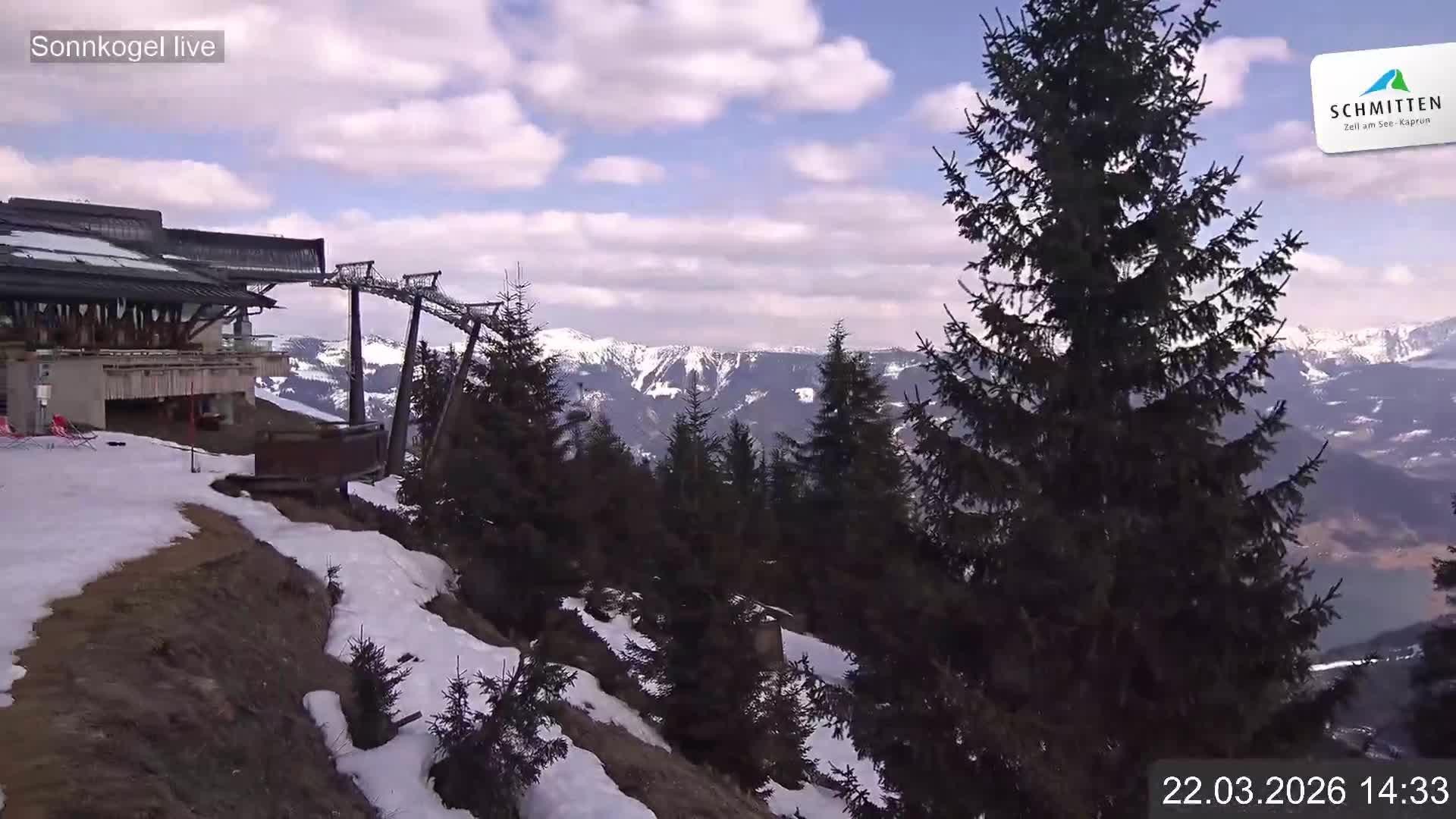 Archiv Foto Webcam Schmitten: Restaurant und Spielplatz Sonnkogel