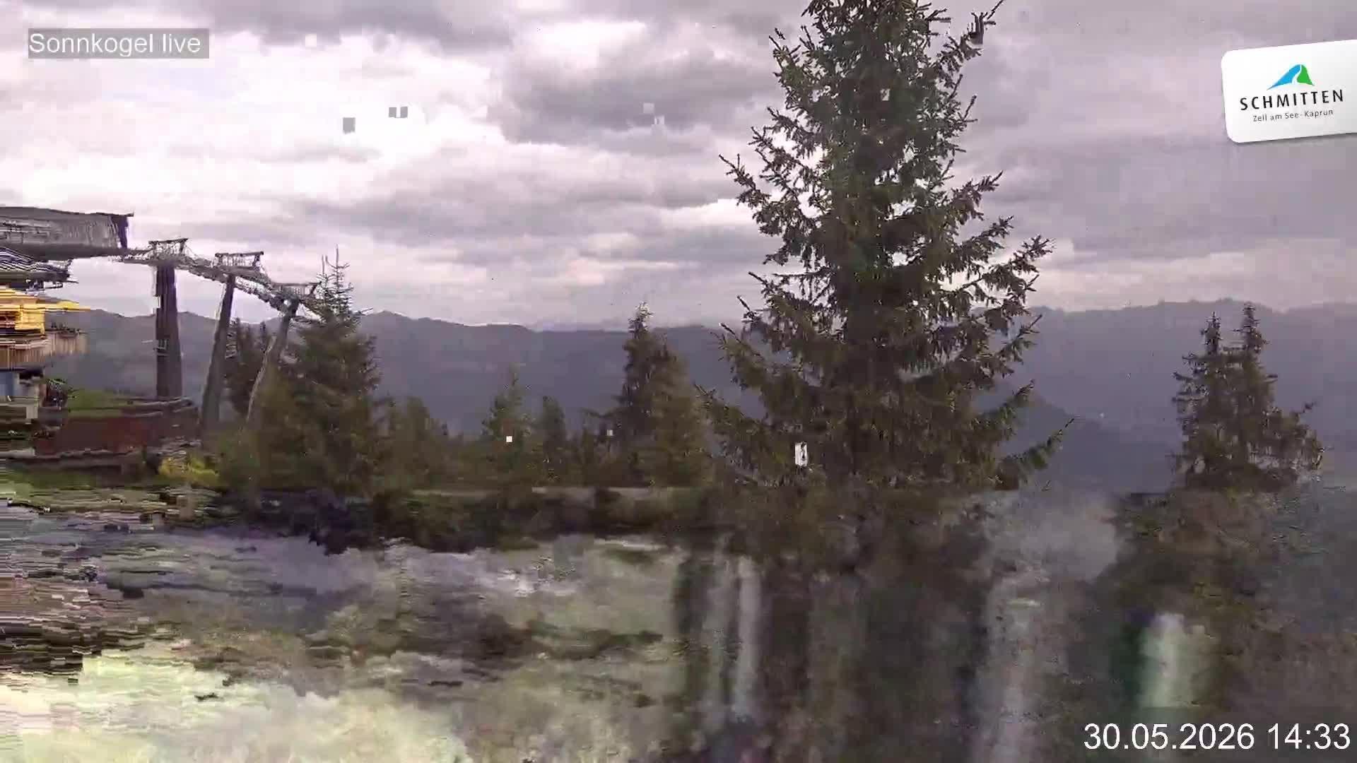 Archiv Foto Webcam Schmitten: Restaurant und Spielplatz Sonnkogel