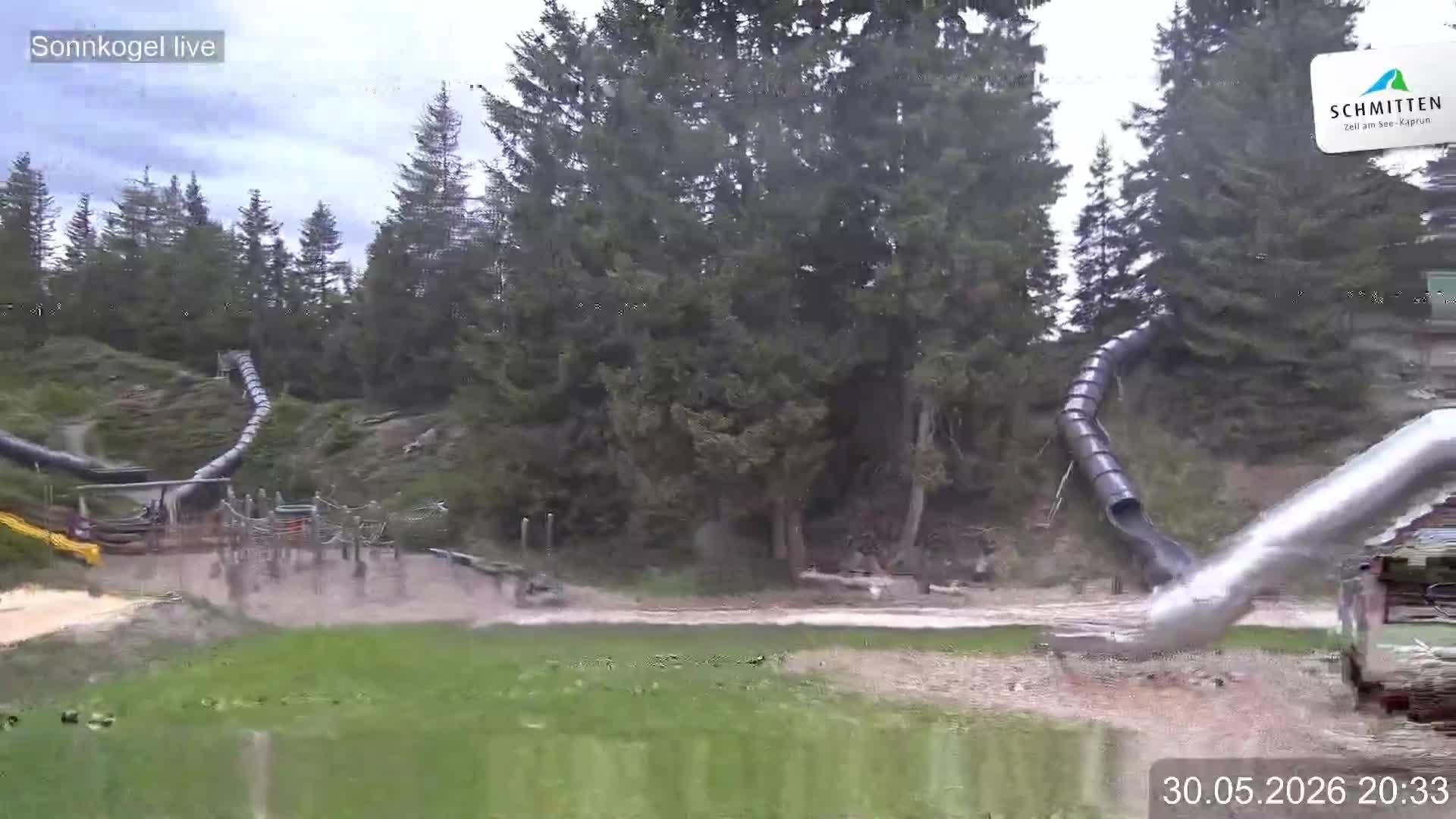 Archiv Foto Webcam Schmitten: Restaurant und Spielplatz Sonnkogel