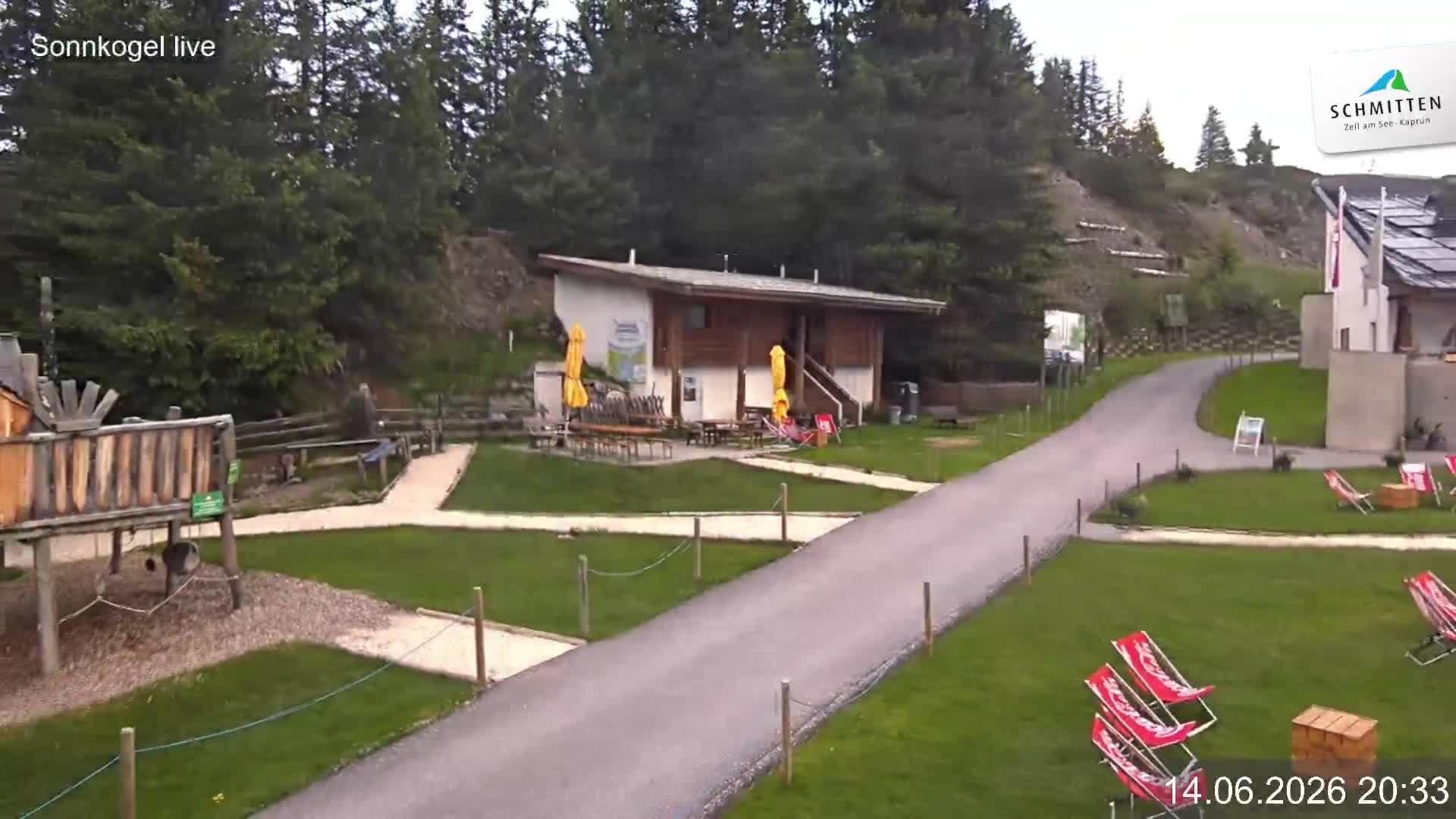 Archiv Foto Webcam Schmitten: Restaurant und Spielplatz Sonnkogel