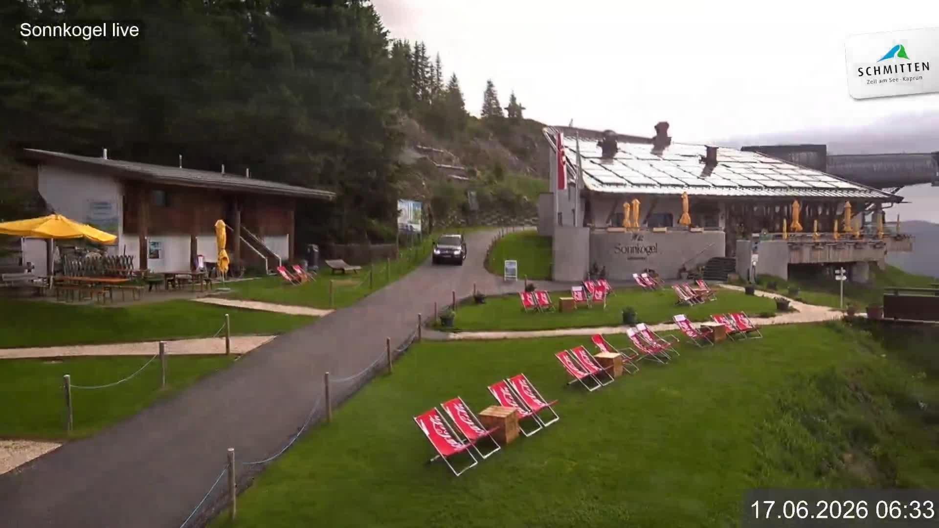 Archiv Foto Webcam Schmitten: Restaurant und Spielplatz Sonnkogel