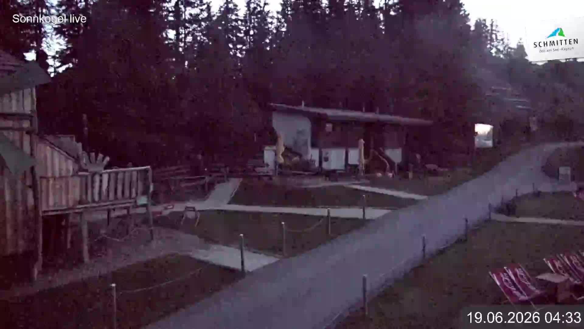 Archiv Foto Webcam Schmitten: Restaurant und Spielplatz Sonnkogel