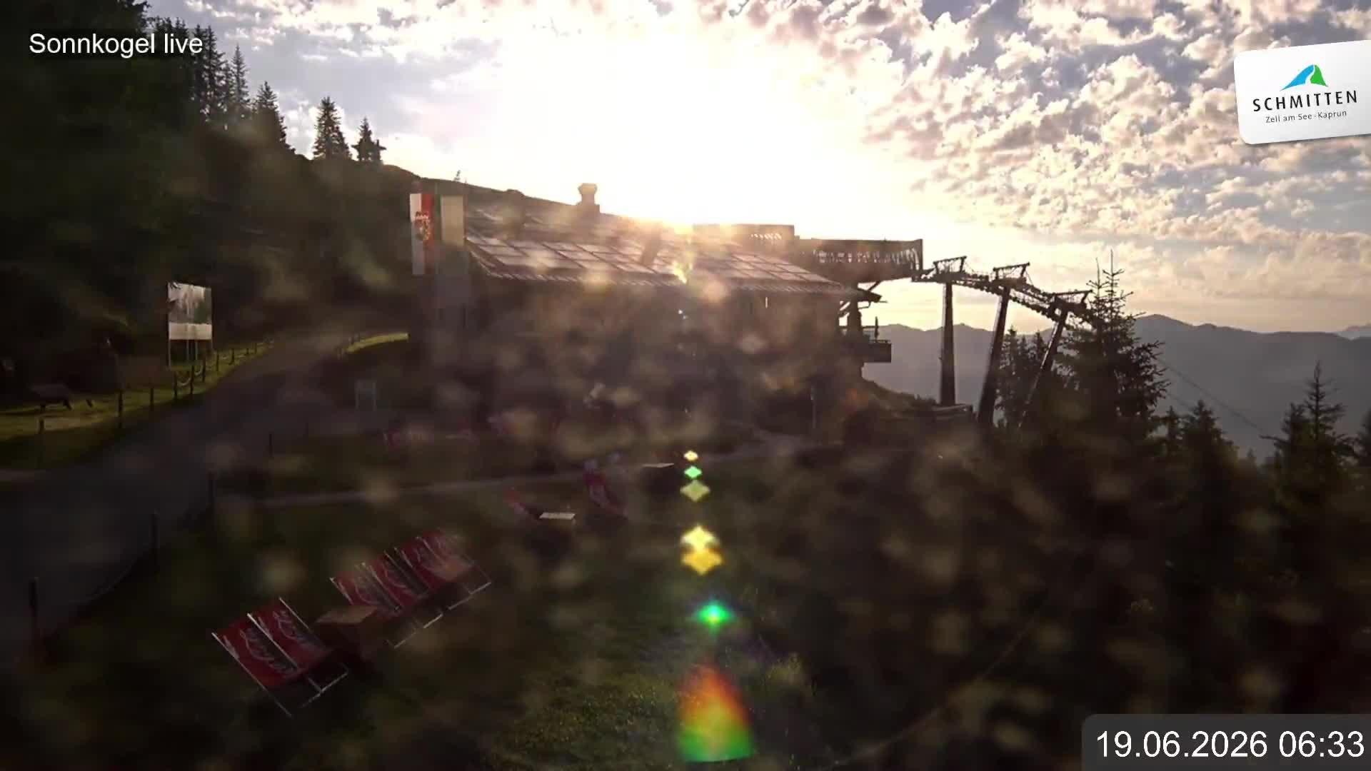 Archiv Foto Webcam Schmitten: Restaurant und Spielplatz Sonnkogel