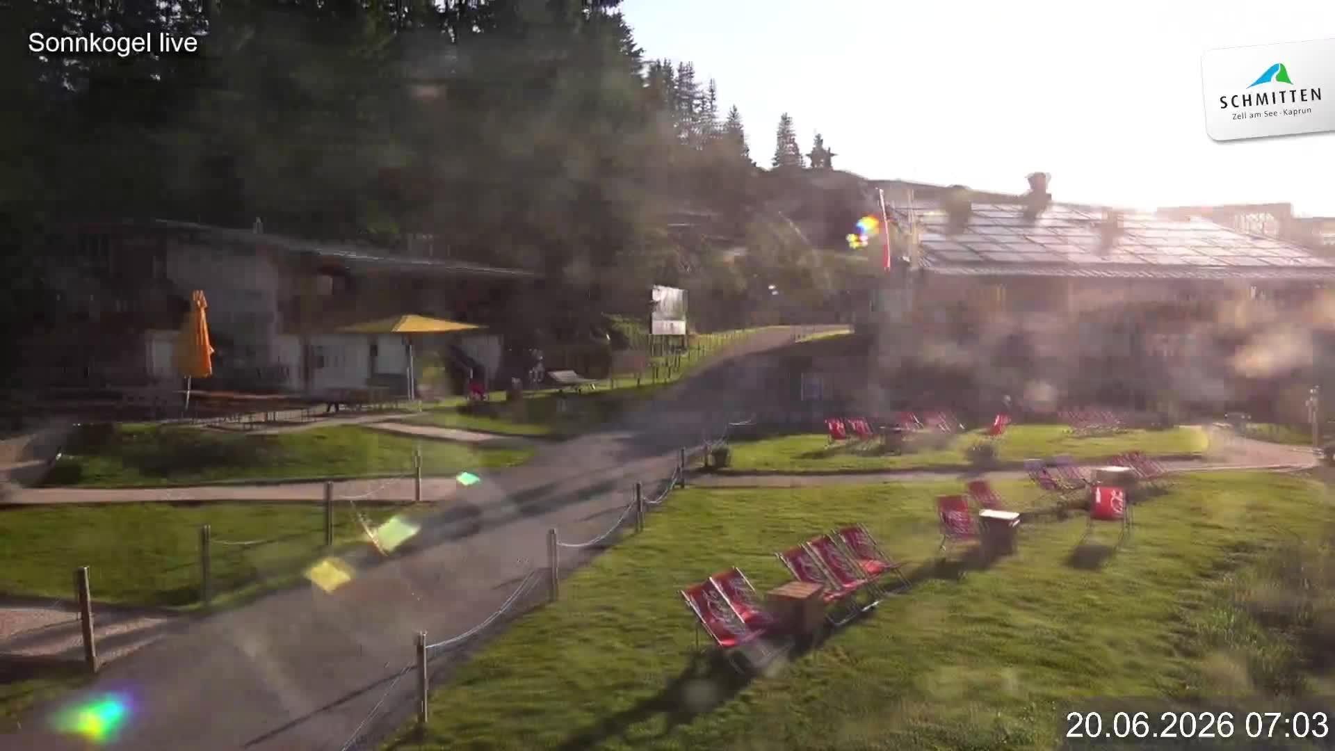 Archiv Foto Webcam Schmitten: Restaurant und Spielplatz Sonnkogel