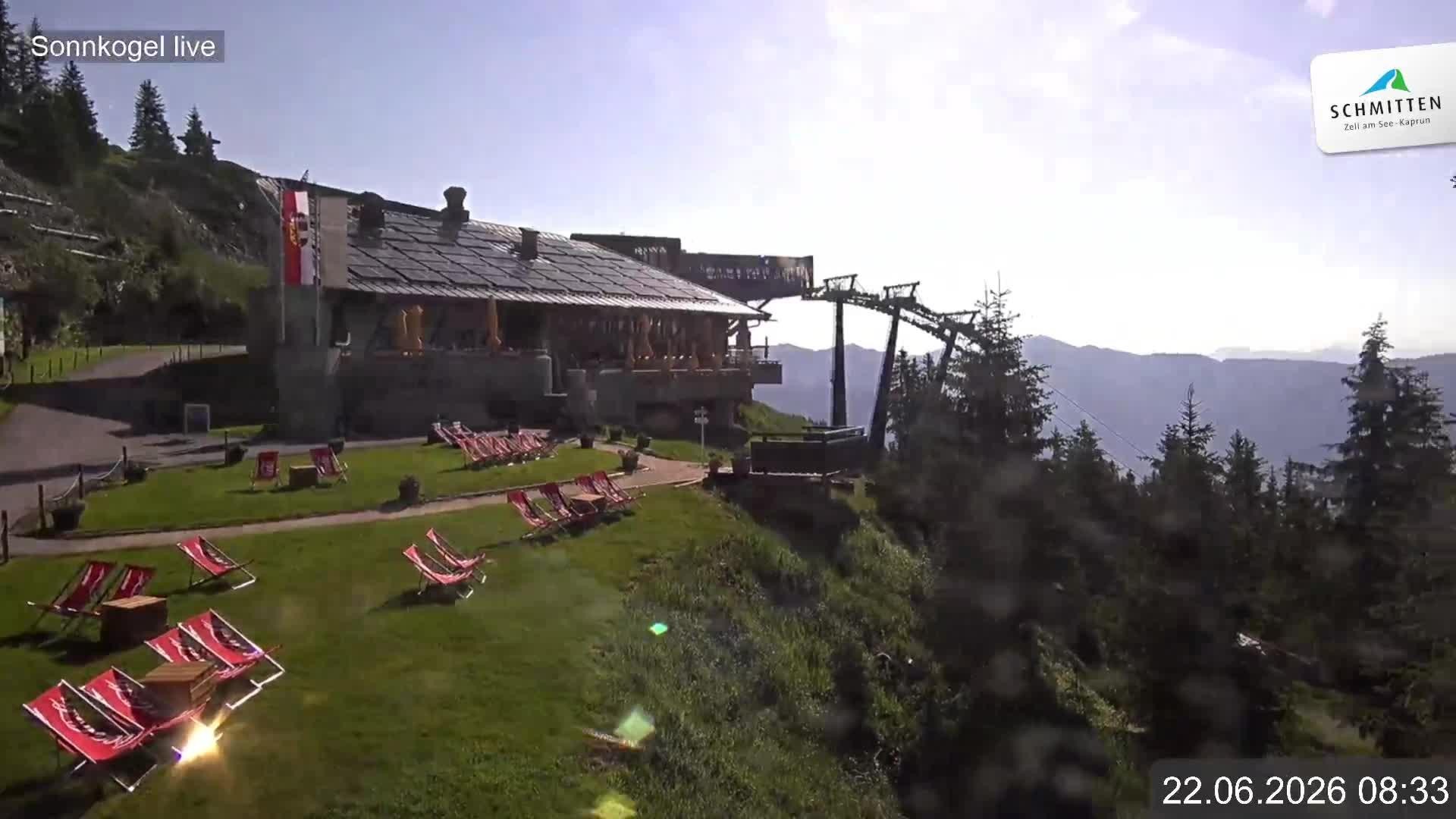 Archiv Foto Webcam Schmitten: Restaurant und Spielplatz Sonnkogel