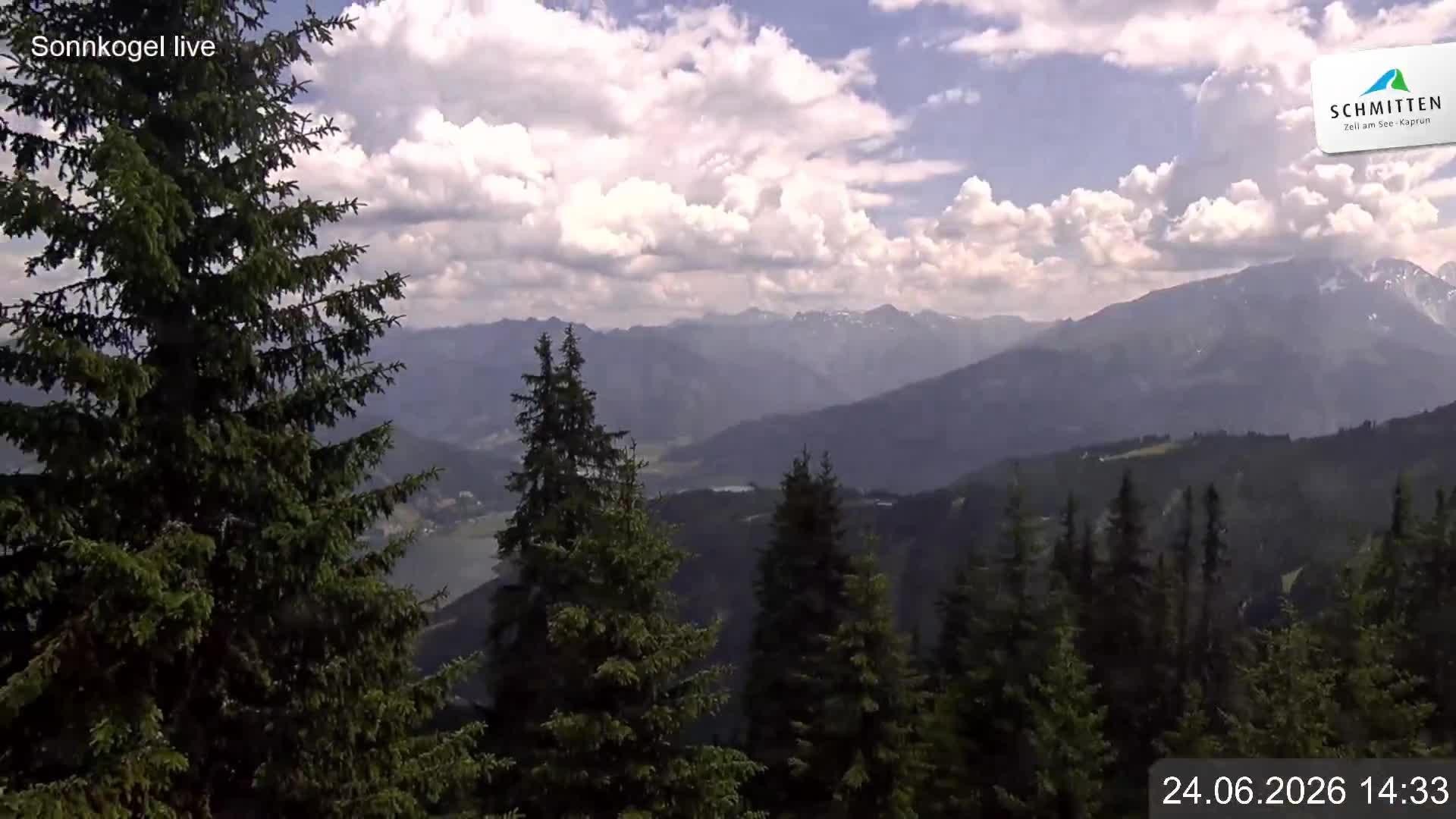 Archiv Foto Webcam Schmitten: Restaurant und Spielplatz Sonnkogel
